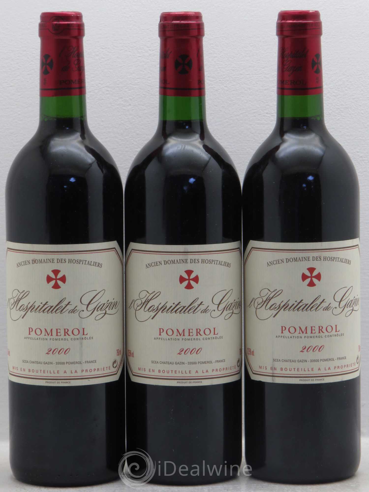 L'Hospitalet de Gazin Second Vin 2000 - Lot de 3 bouteilles - 0