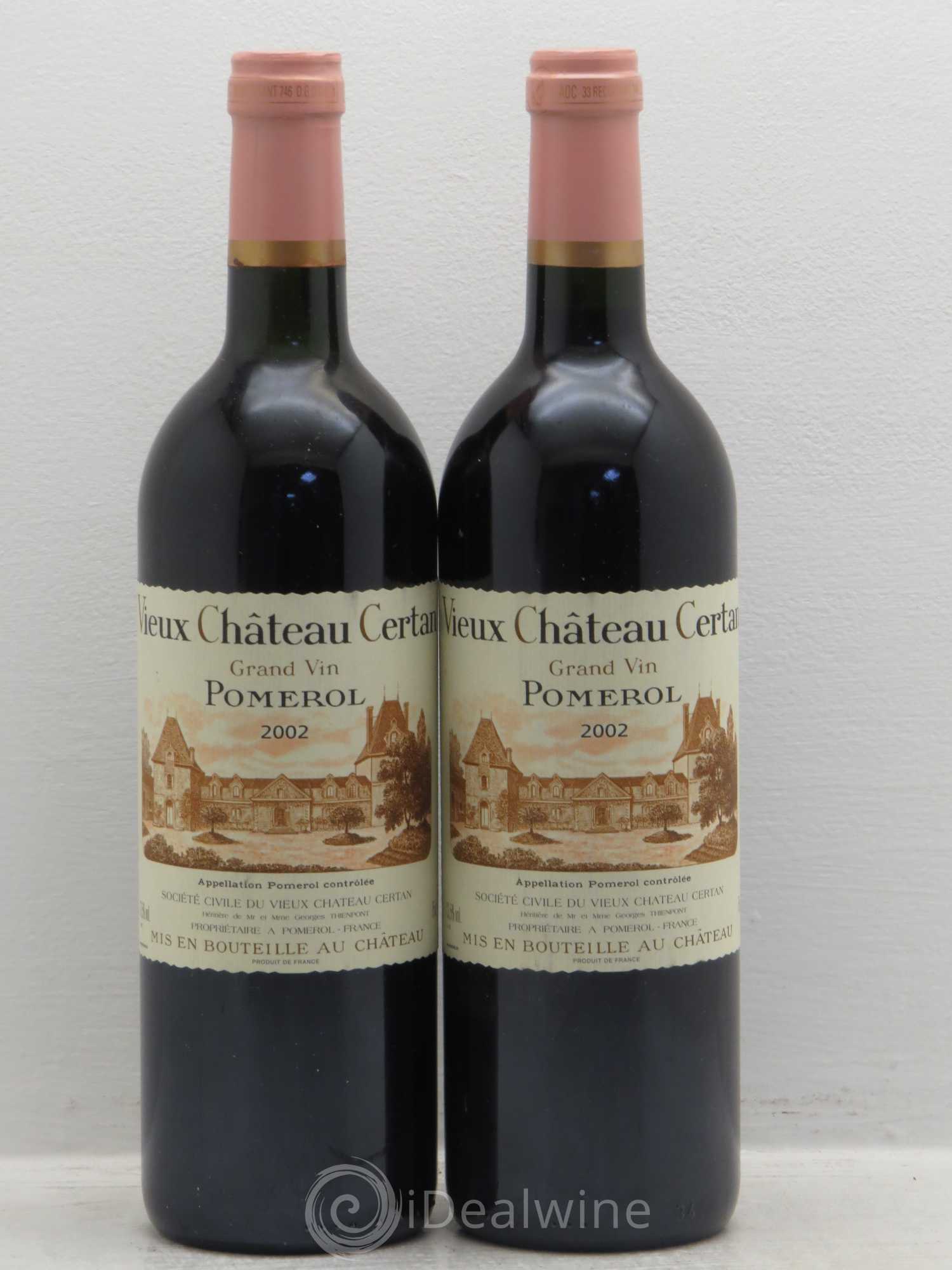 Vieux Château Certan 2002 - Lot de 2 bouteilles - 0