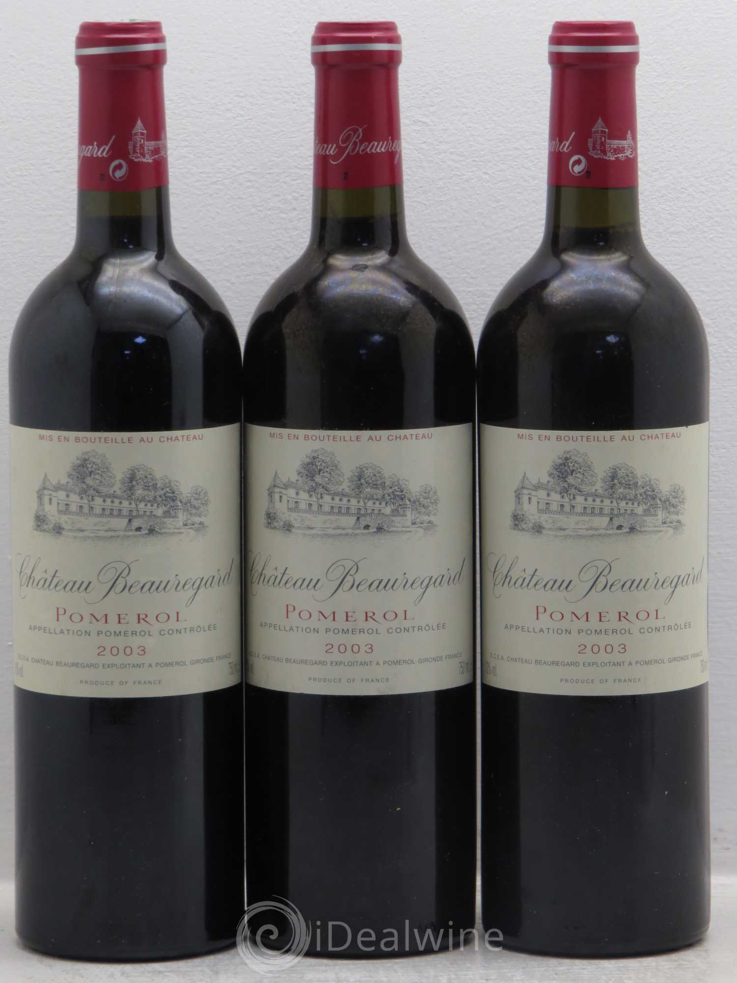 Château Beauregard 2003 - Lot de 3 bouteilles - 0