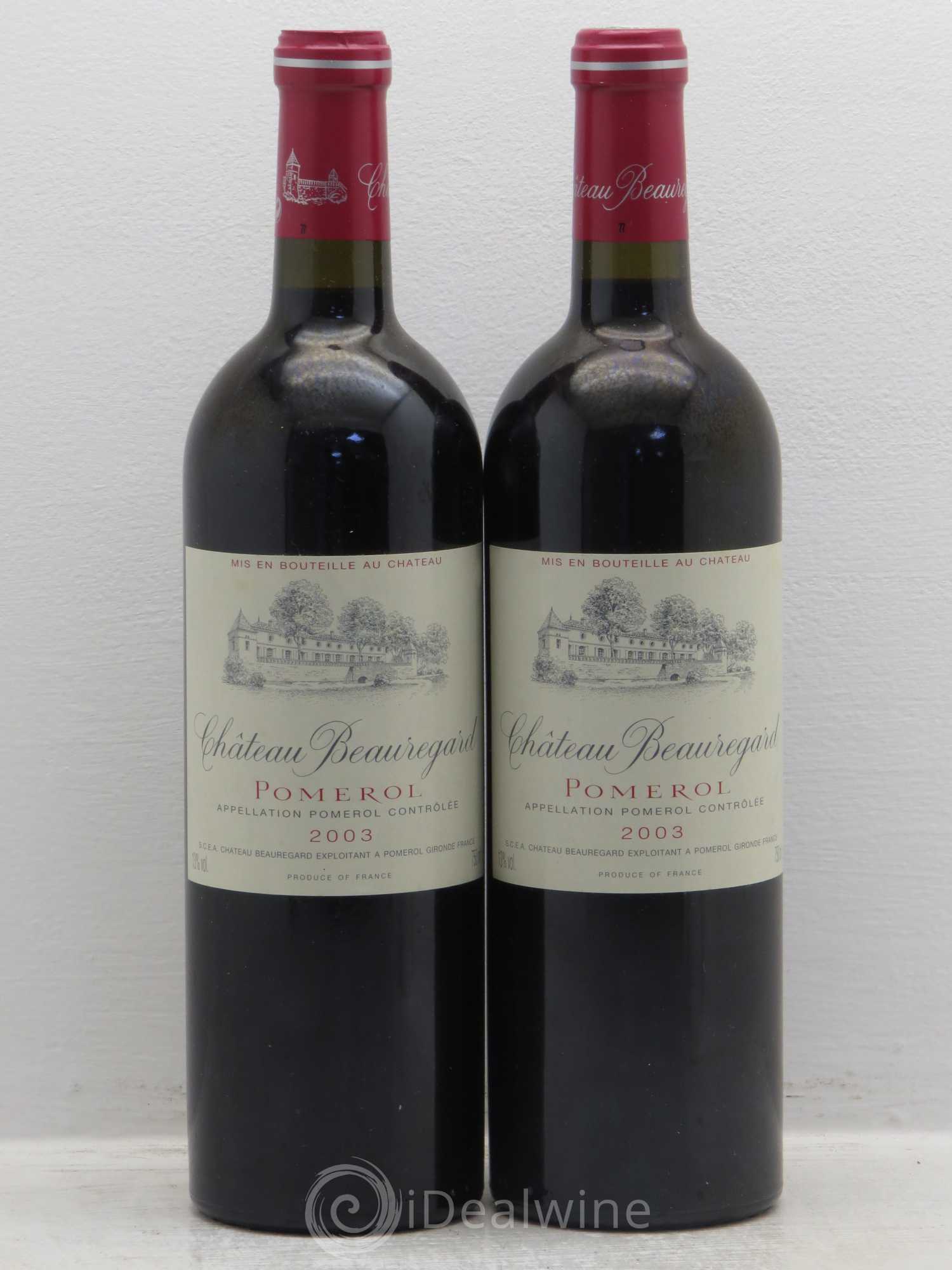 Château Beauregard 2003 - Lot de 2 bouteilles - 0