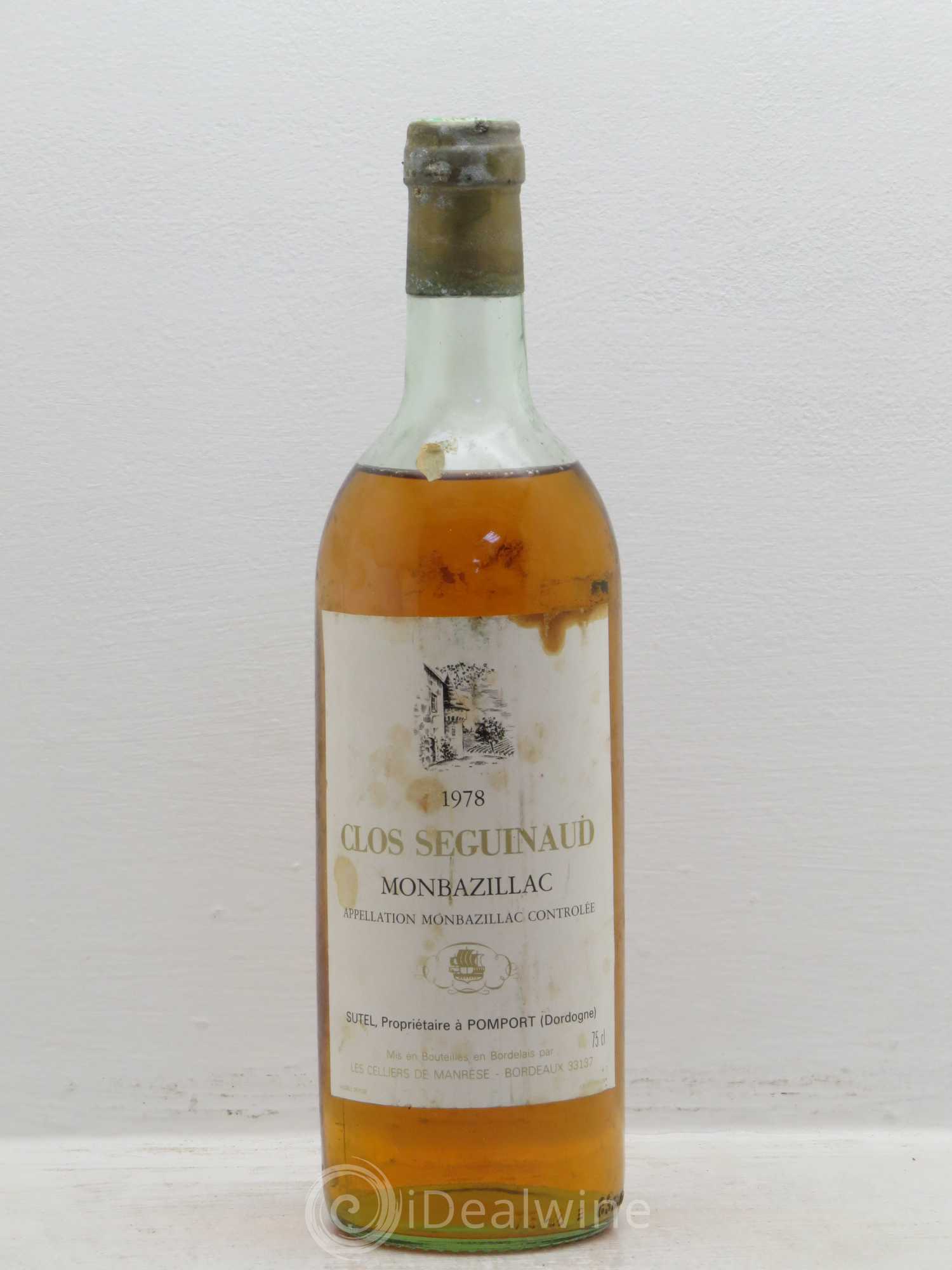 Monbazillac Clos seguinaud 1978 - Posten von 1 Flasche - 0