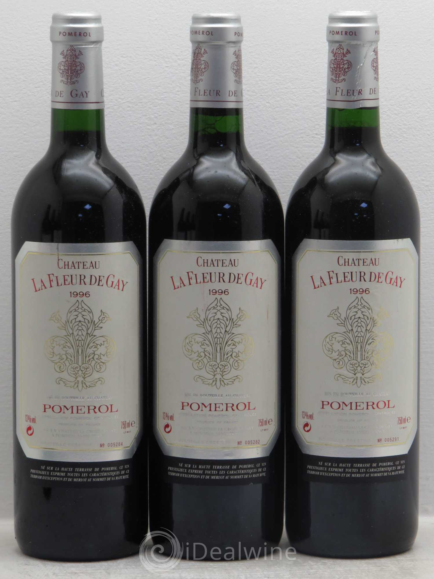 Château la Fleur de Gay 1996 - Lot de 3 bouteilles - 0