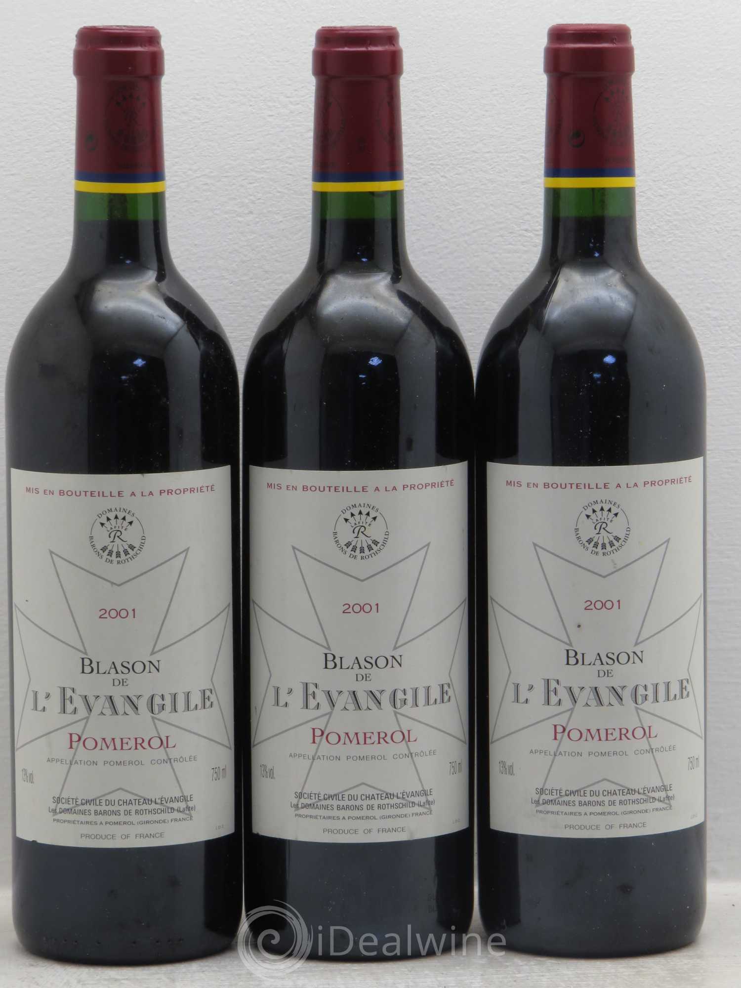 Blason de l'Evangile 2001 - Lot de 3 bouteilles - 0