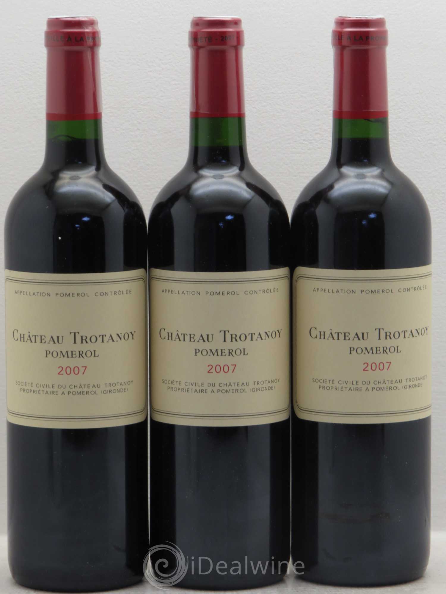 Château Trotanoy 2007 - Lot de 3 bouteilles - 0