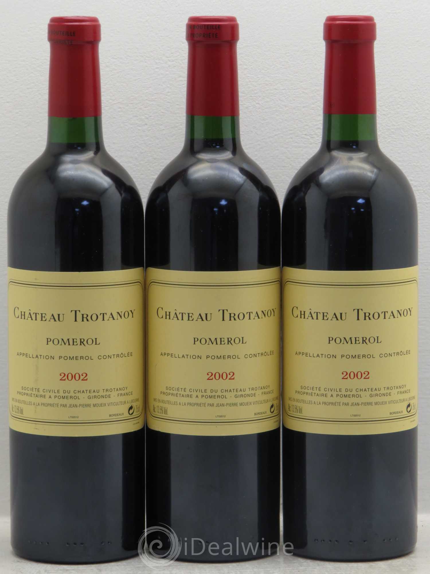 Château Trotanoy 2002 - Lot de 3 bouteilles - 0
