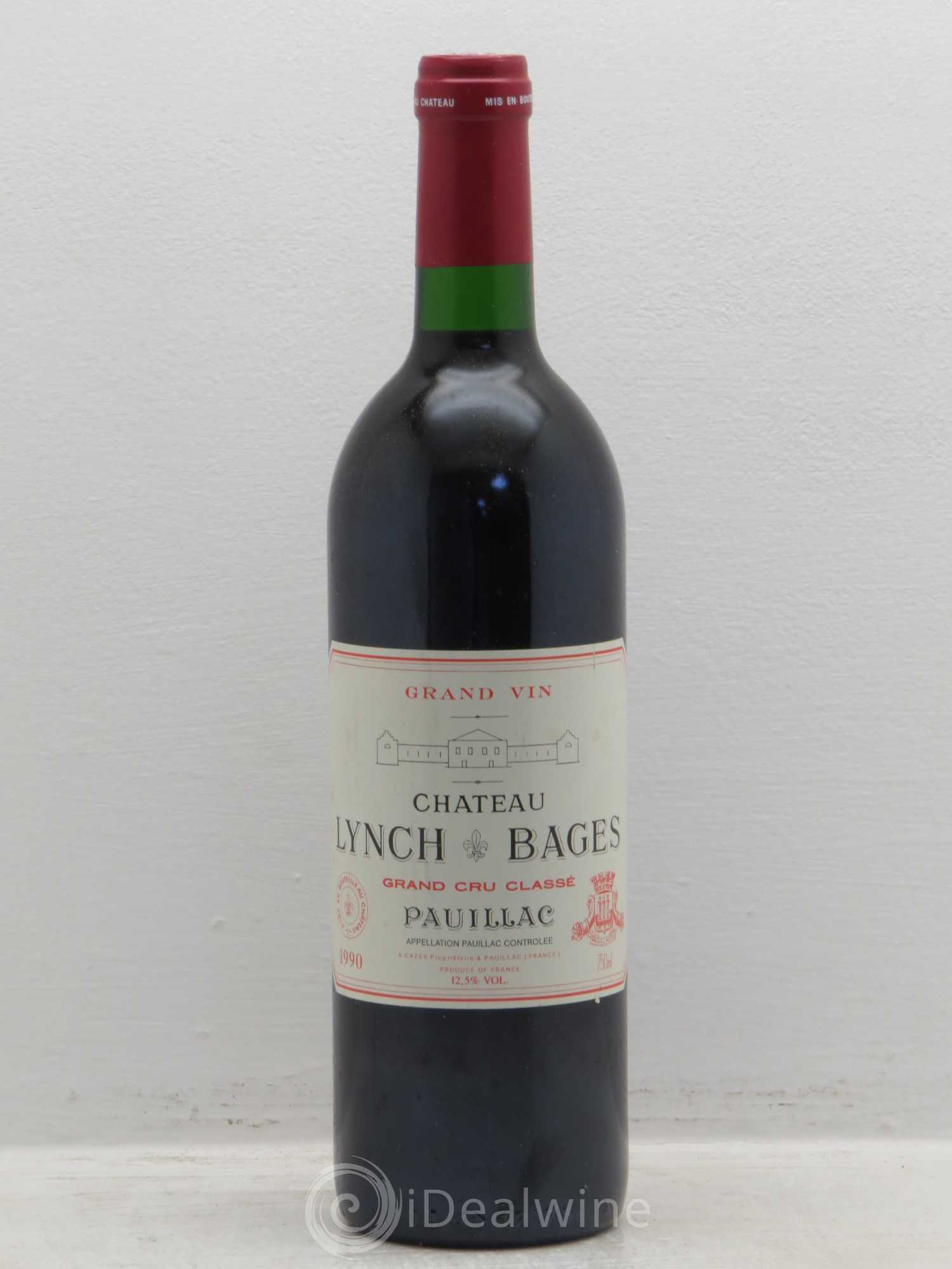 Château Lynch Bages 5ème Grand Cru Classé 1990 - Lot de 1 bouteille - 0