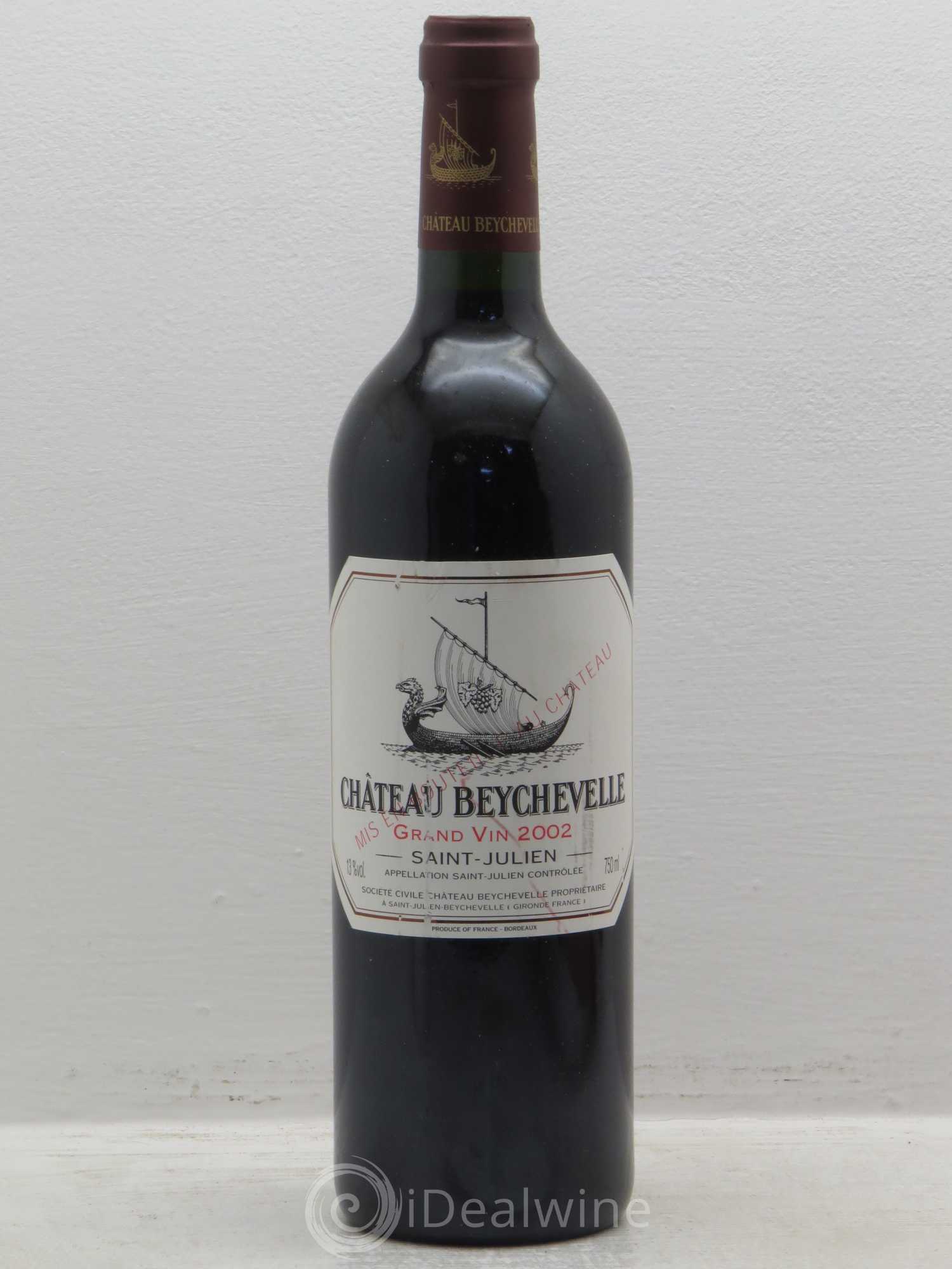 Château Beychevelle 4ème Grand Cru Classé 2002 - Lot de 1 bouteille - 0