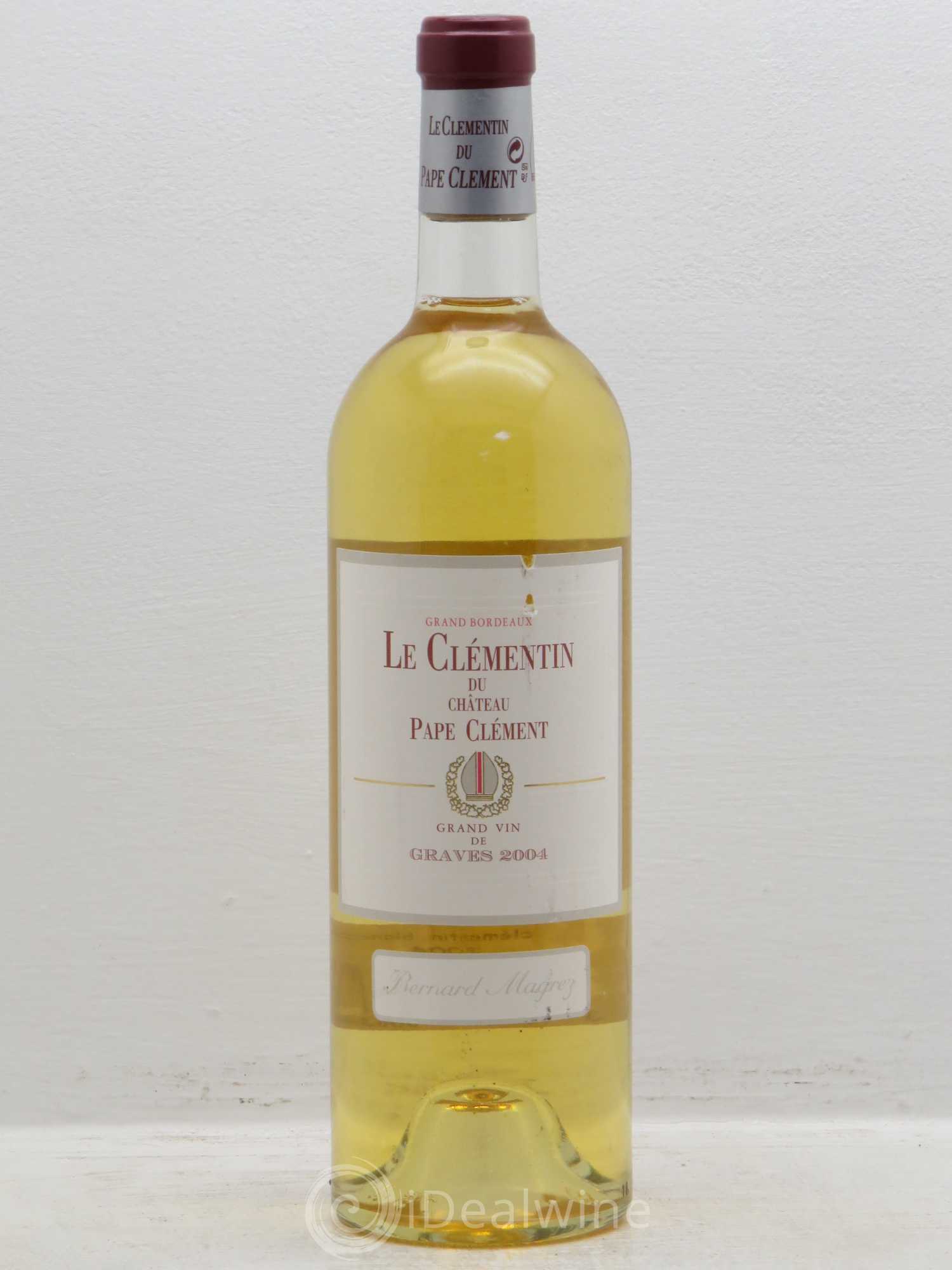 Bordeaux clémentin de pape clément 2004 - Posten von 6 Flaschen - 0