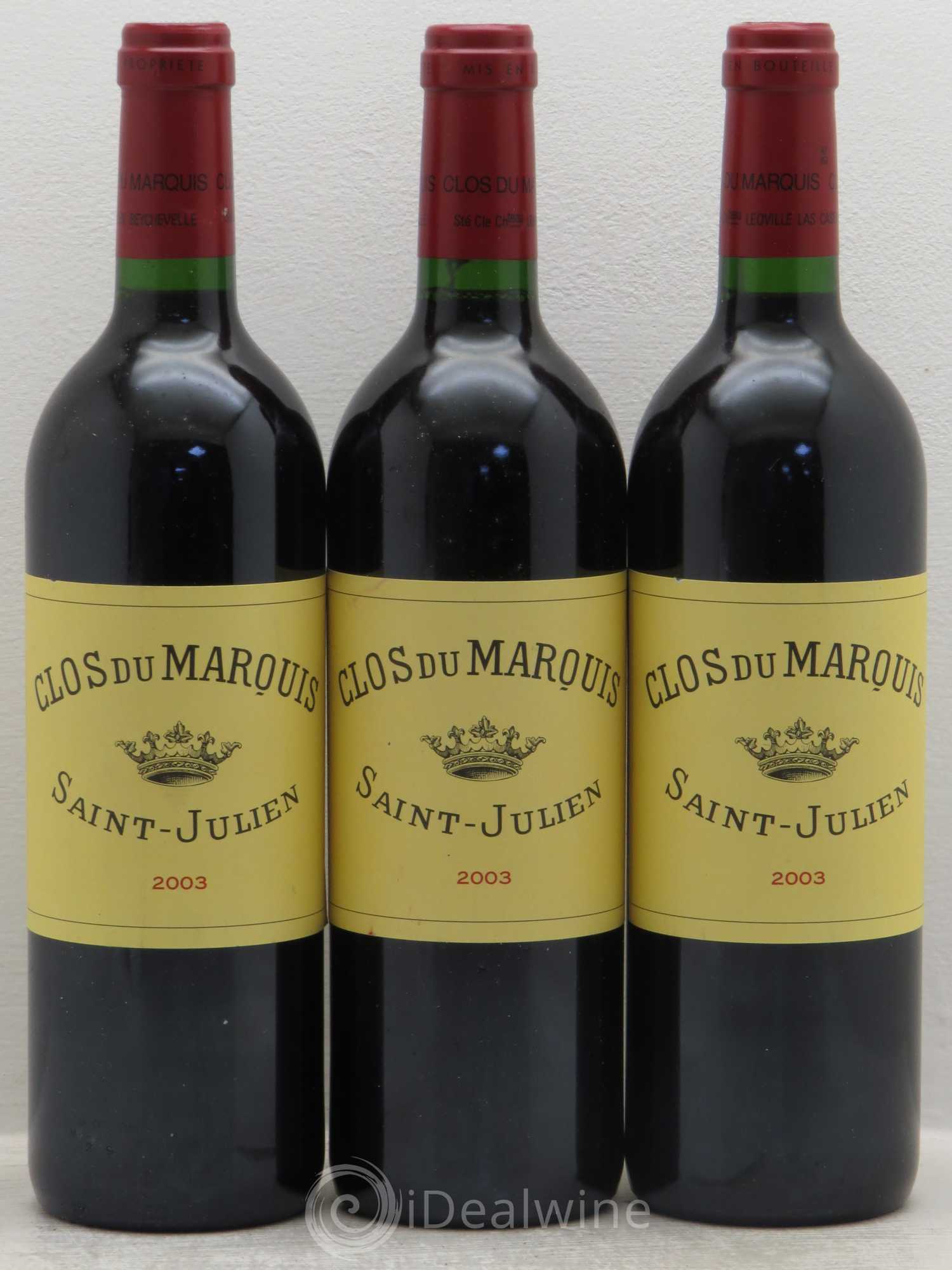 Clos du Marquis 2003 - Lot de 3 bouteilles - 0