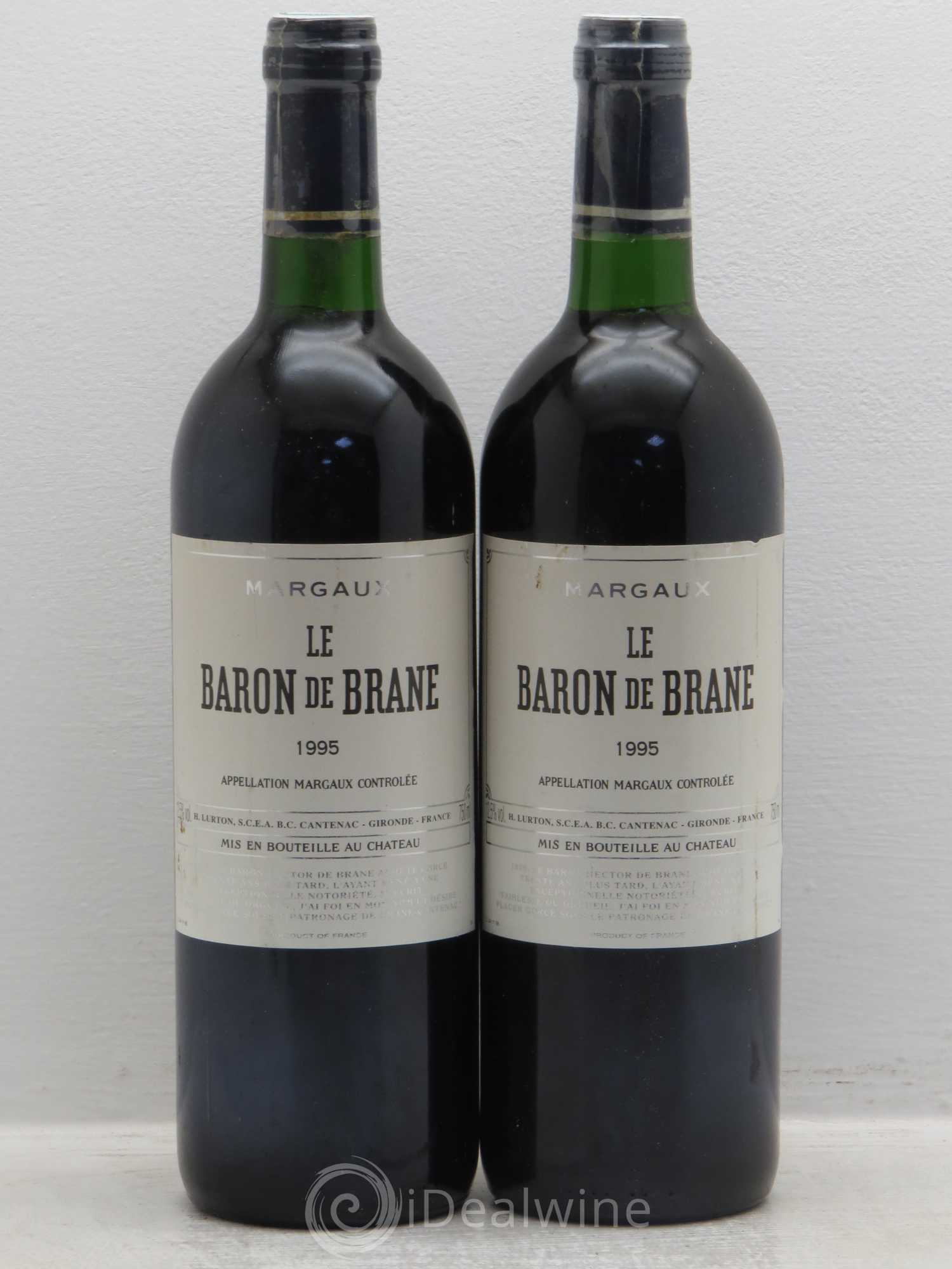 Baron de Brane Second Vin 1995 - Lot de 2 bouteilles - 0