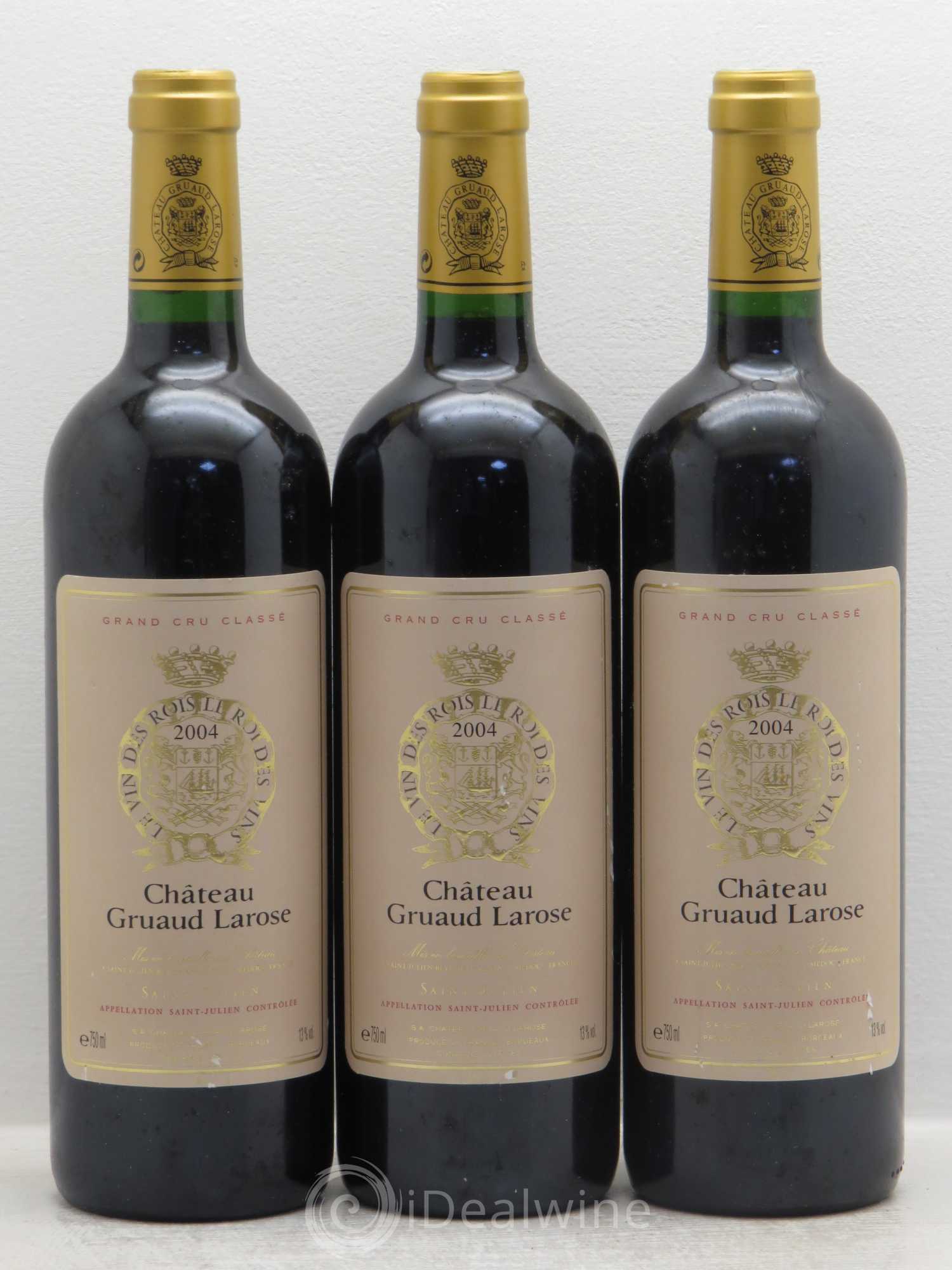 Château Gruaud Larose 2ème Grand Cru Classé 2004 - Lot de 3 bouteilles - 0