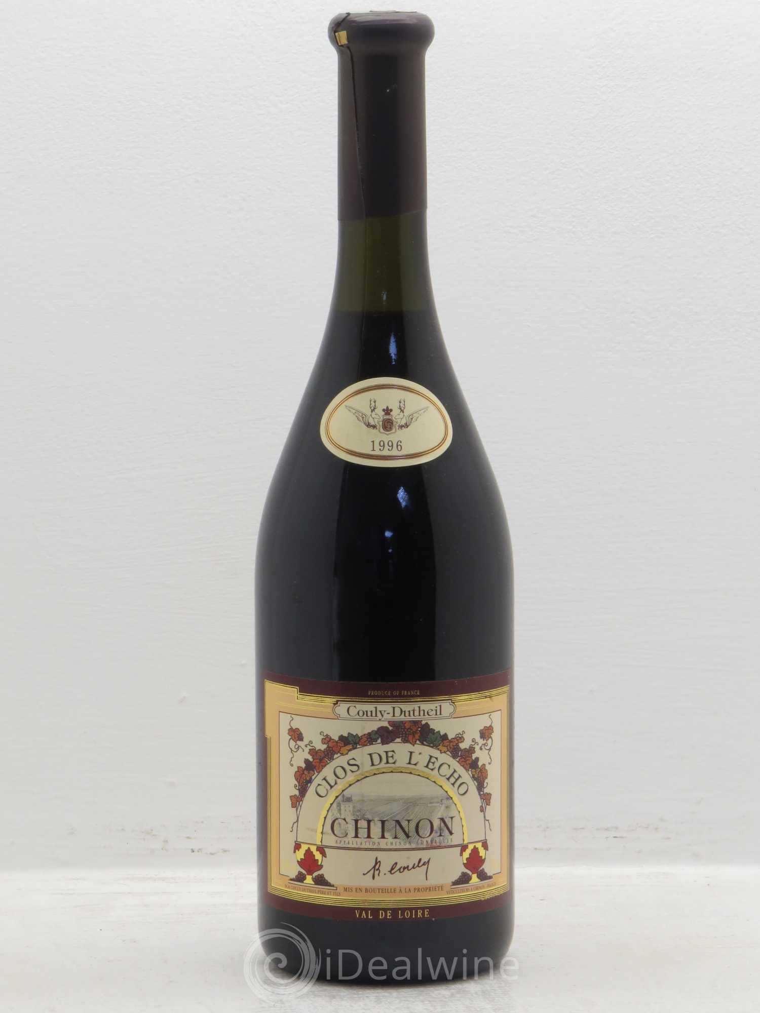 Chinon Clos de l'Echo Couly-Dutheil 1996 - Lot de 1 bouteille - 0