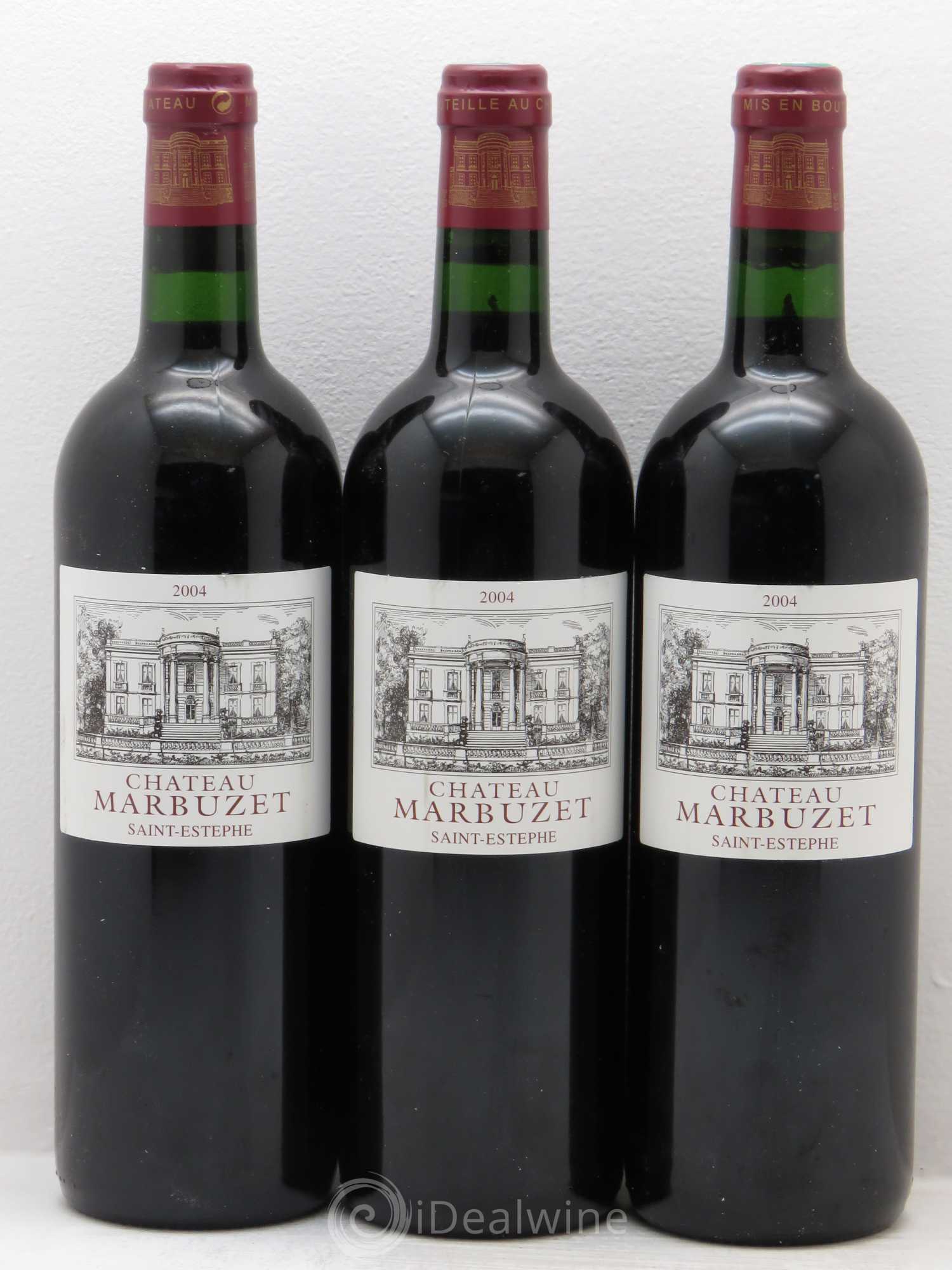 Château de Marbuzet Cru Bourgeois 2004 - Lot de 3 bouteilles - 0