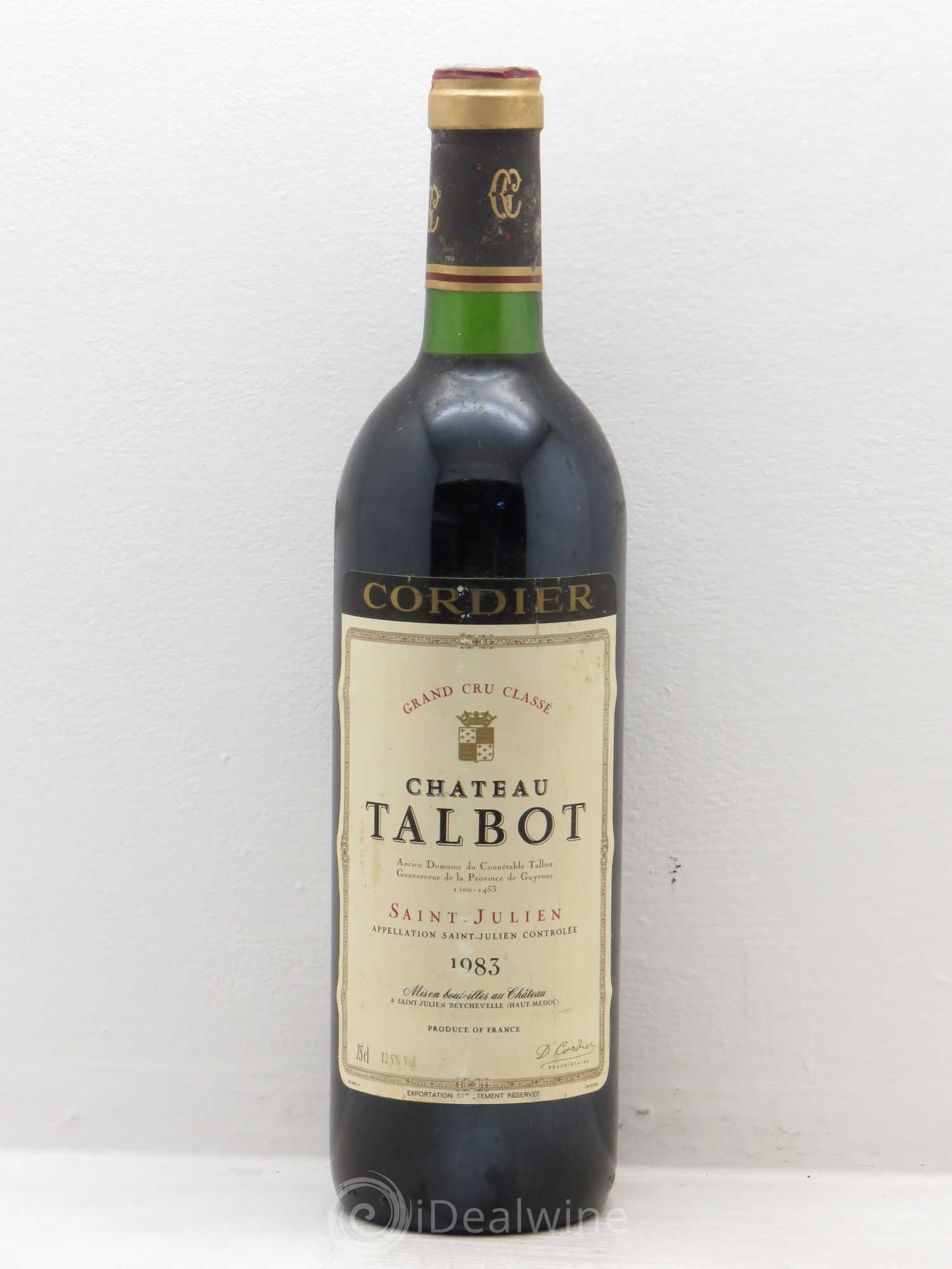 Château Talbot 4ème Grand Cru Classé 1983 - Lot de 1 bouteille - 0