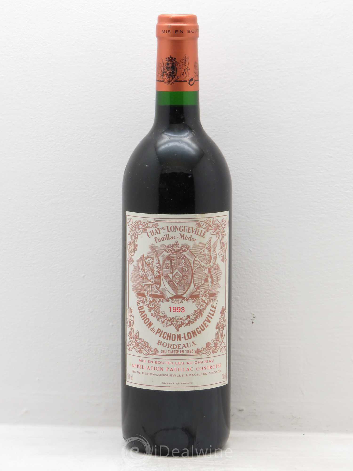 Pichon Longueville Baron 2ème Grand Cru Classé 1993 - Lot de 1 bouteille - 0