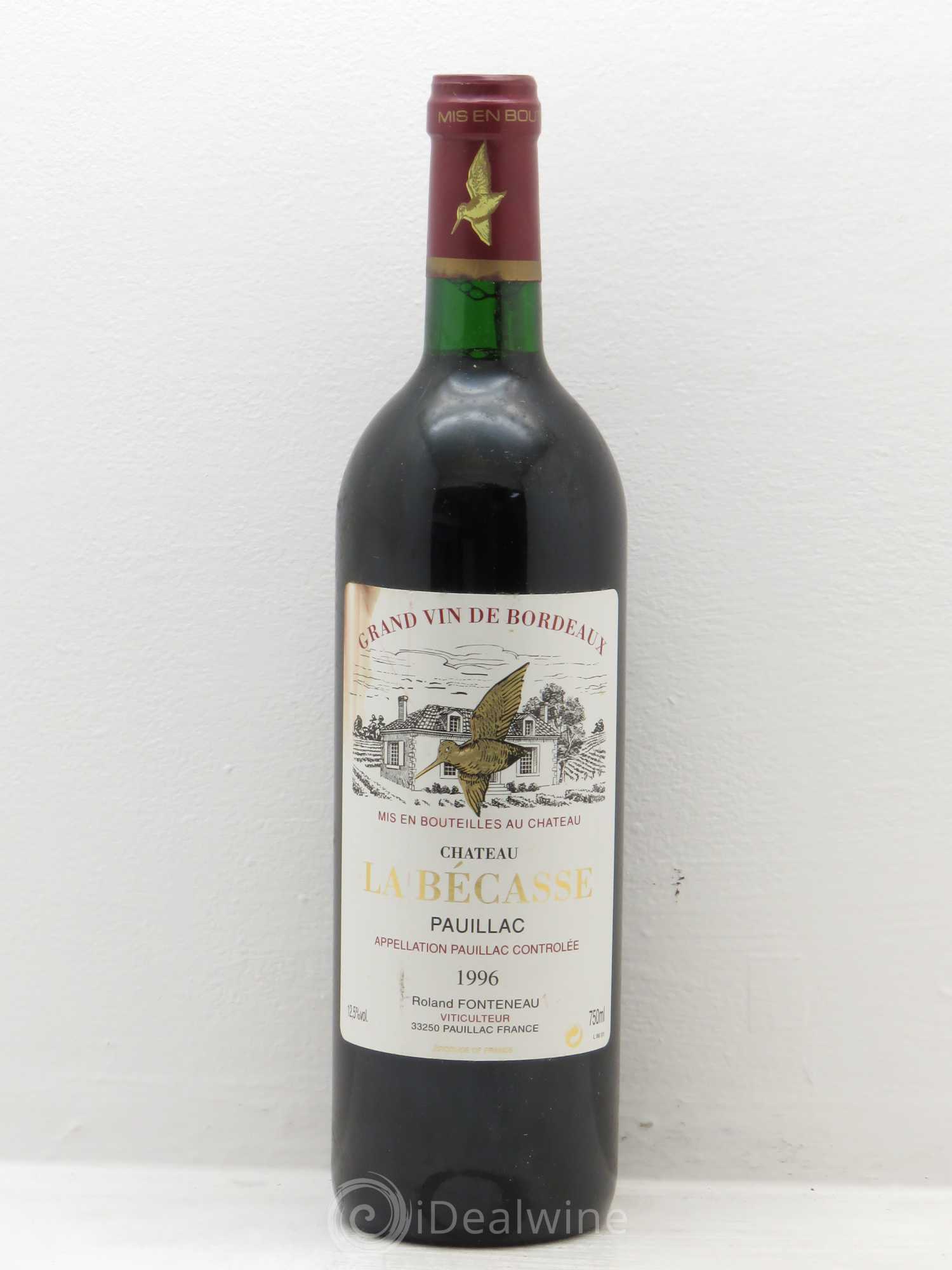 Château la Bécasse 1996 - Lot de 1 bouteille - 0