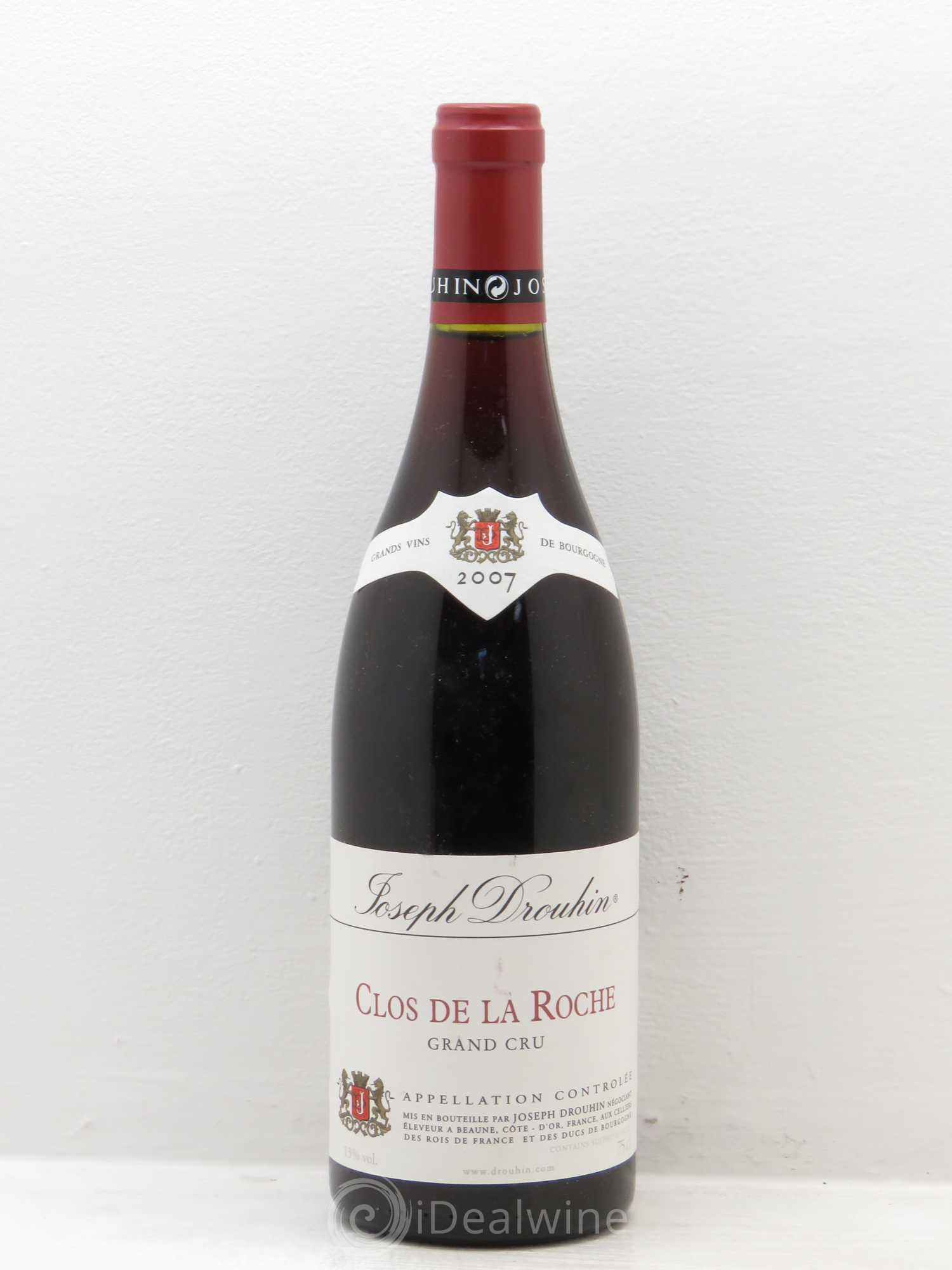 Clos de la Roche Grand Cru Joseph Drouhin 2007 - Lot de 1 bouteille - 0
