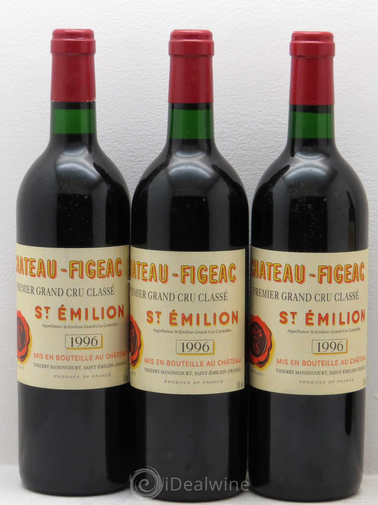 Château Figeac 1er Grand Cru Classé A 1996 - Lot de 12 bouteilles - 2