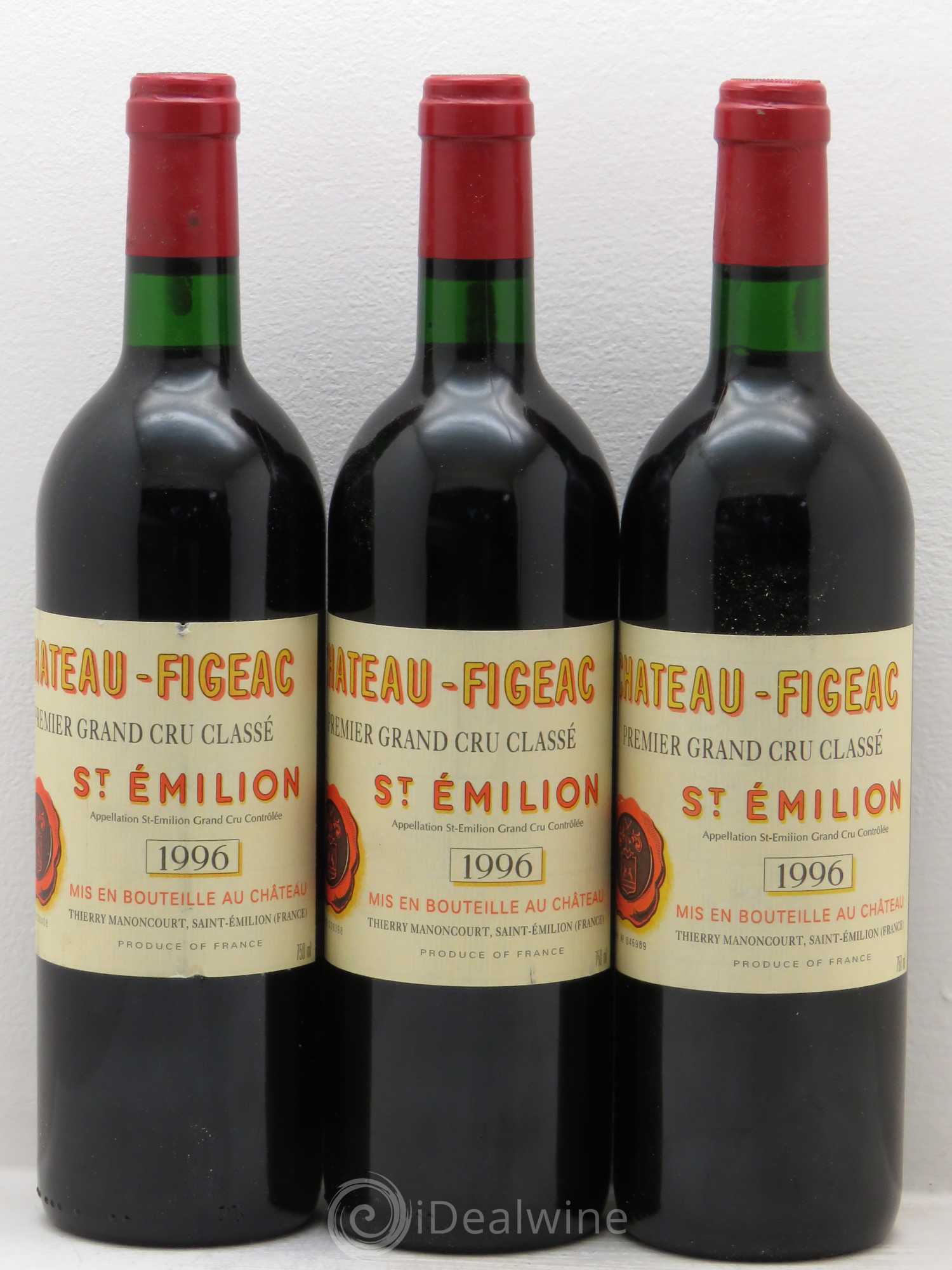 Château Figeac 1er Grand Cru Classé A 1996 - Lot de 12 bouteilles - 3