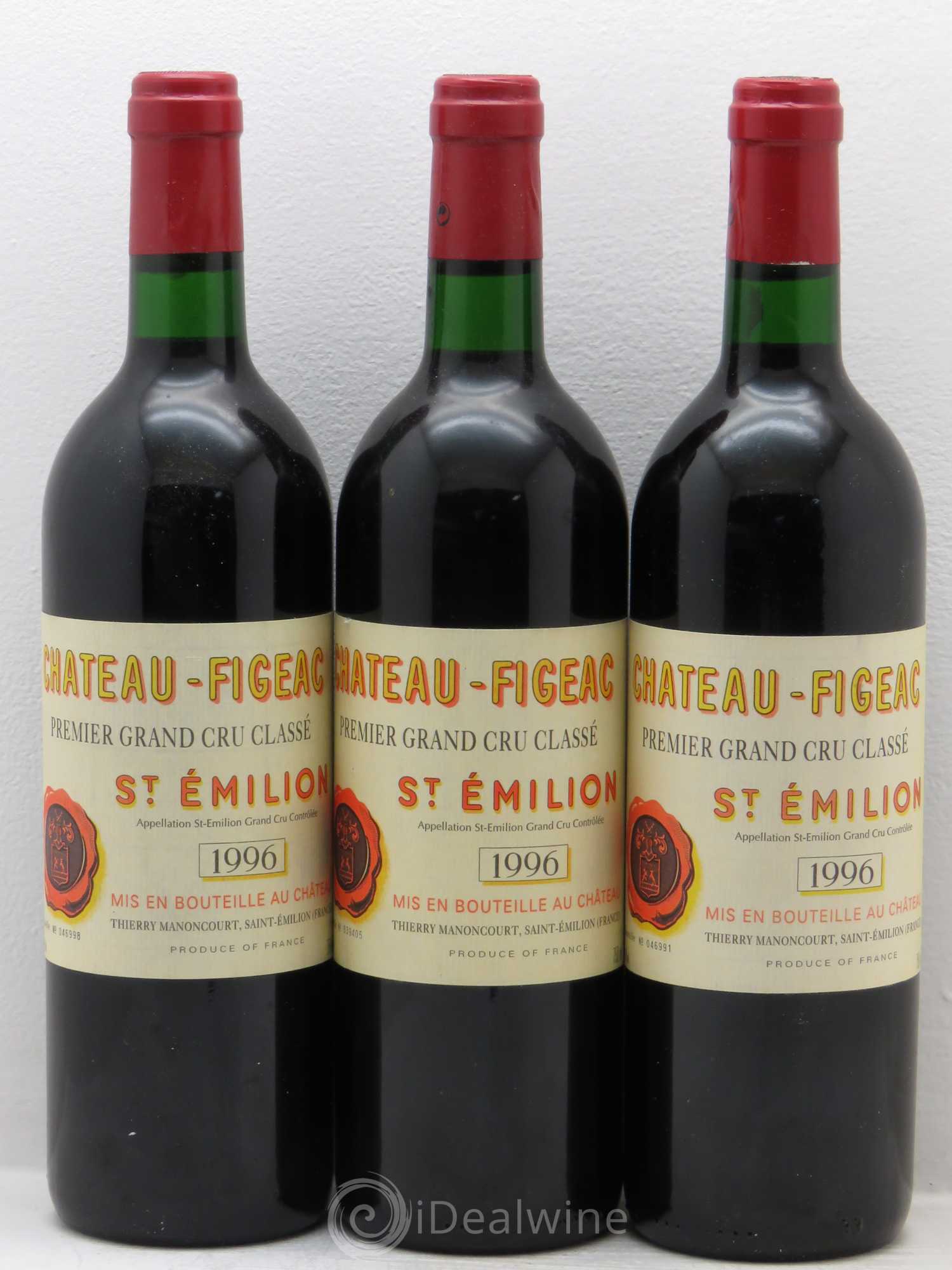 Château Figeac 1er Grand Cru Classé A 1996 - Lot de 12 bouteilles - 4