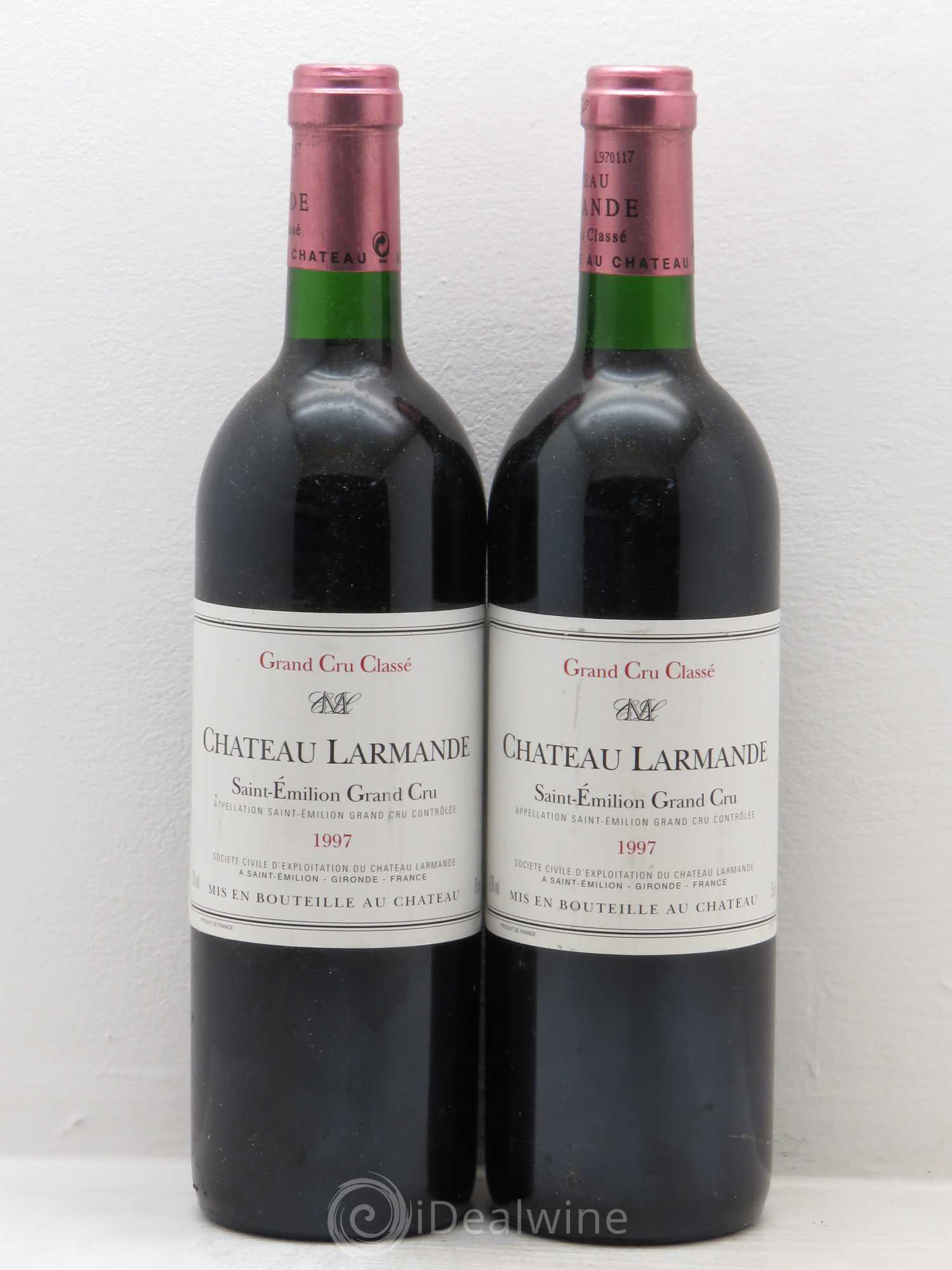 Château Larmande Grand Cru Classé 1997 - Lot de 2 bouteilles - 0