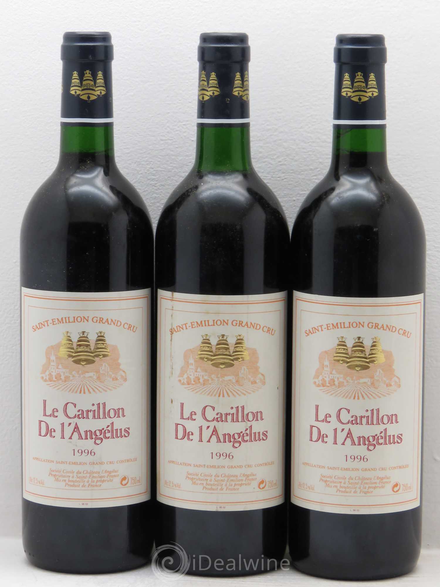Le Carillon de l'Angélus Second Vin 1996 - Lot de 3 bouteilles - 0