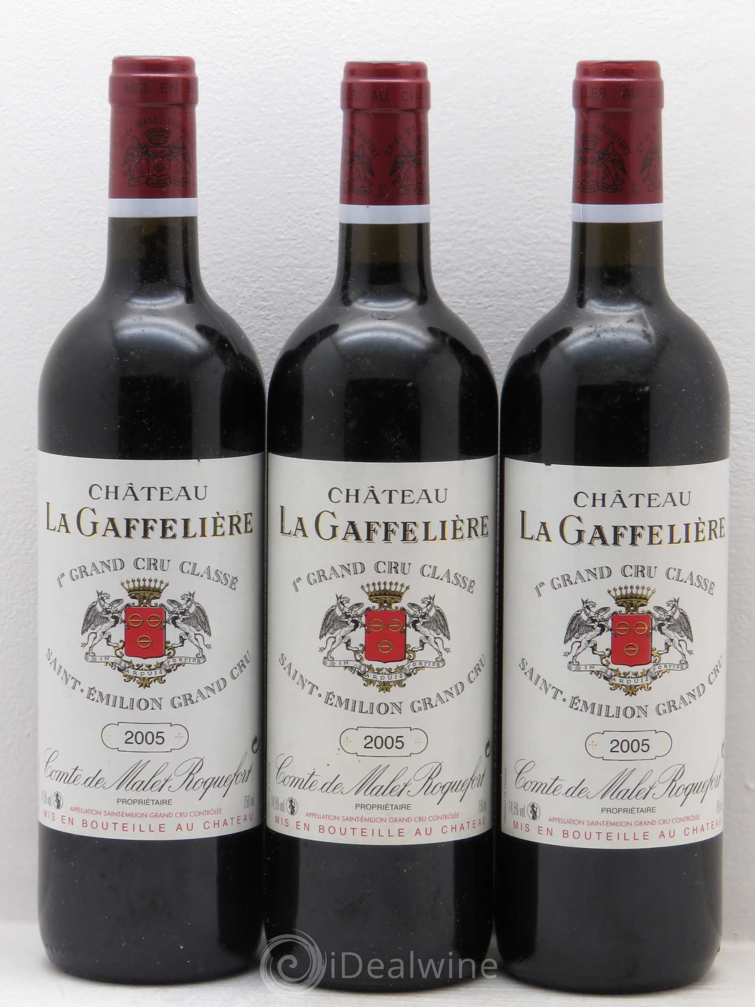 Château la Gaffelière 1er Grand Cru Classé B 2005 - Lot de 3 bouteilles - 0