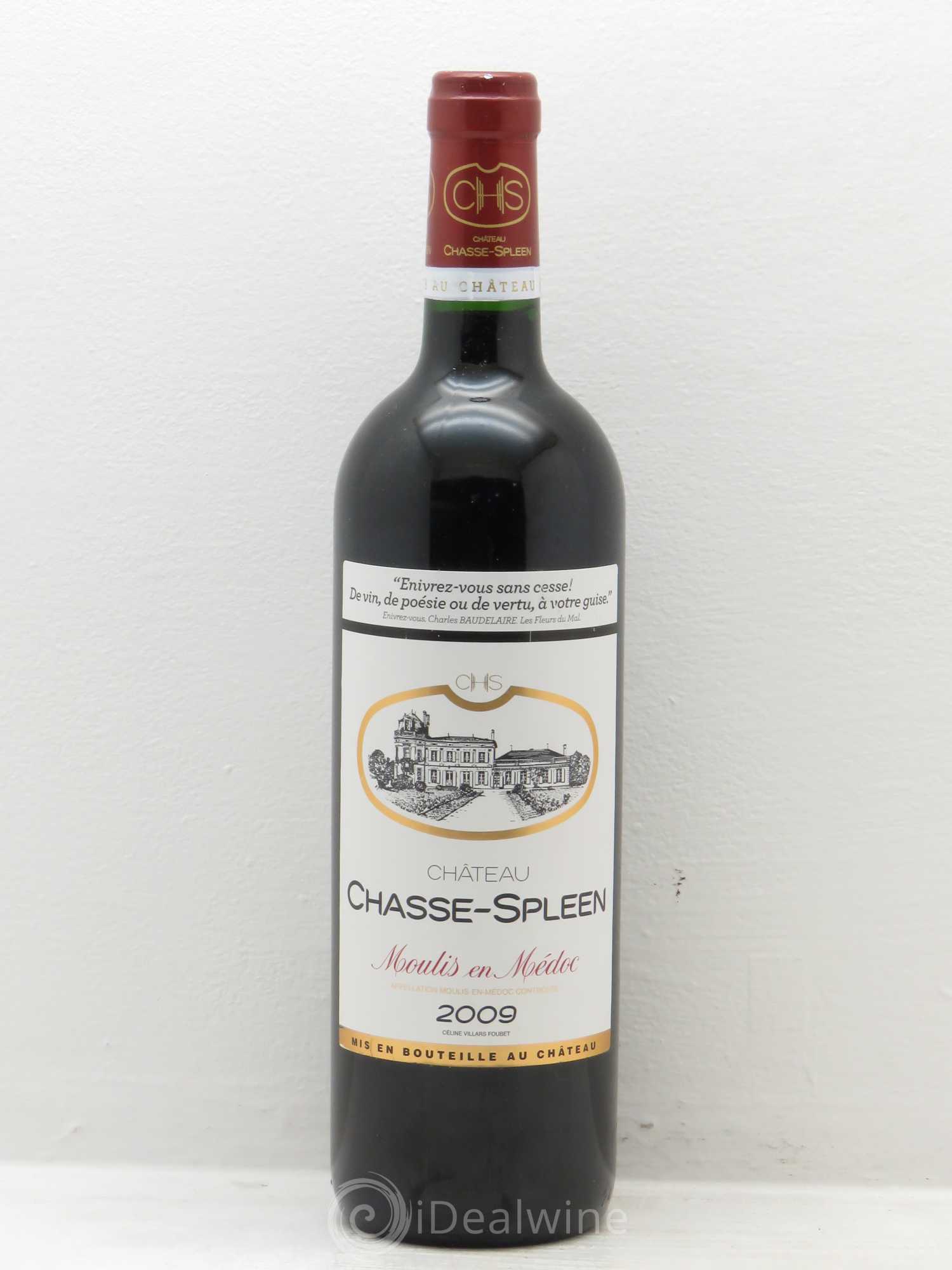 Château Chasse Spleen 2009 - Lot de 1 bouteille - 0