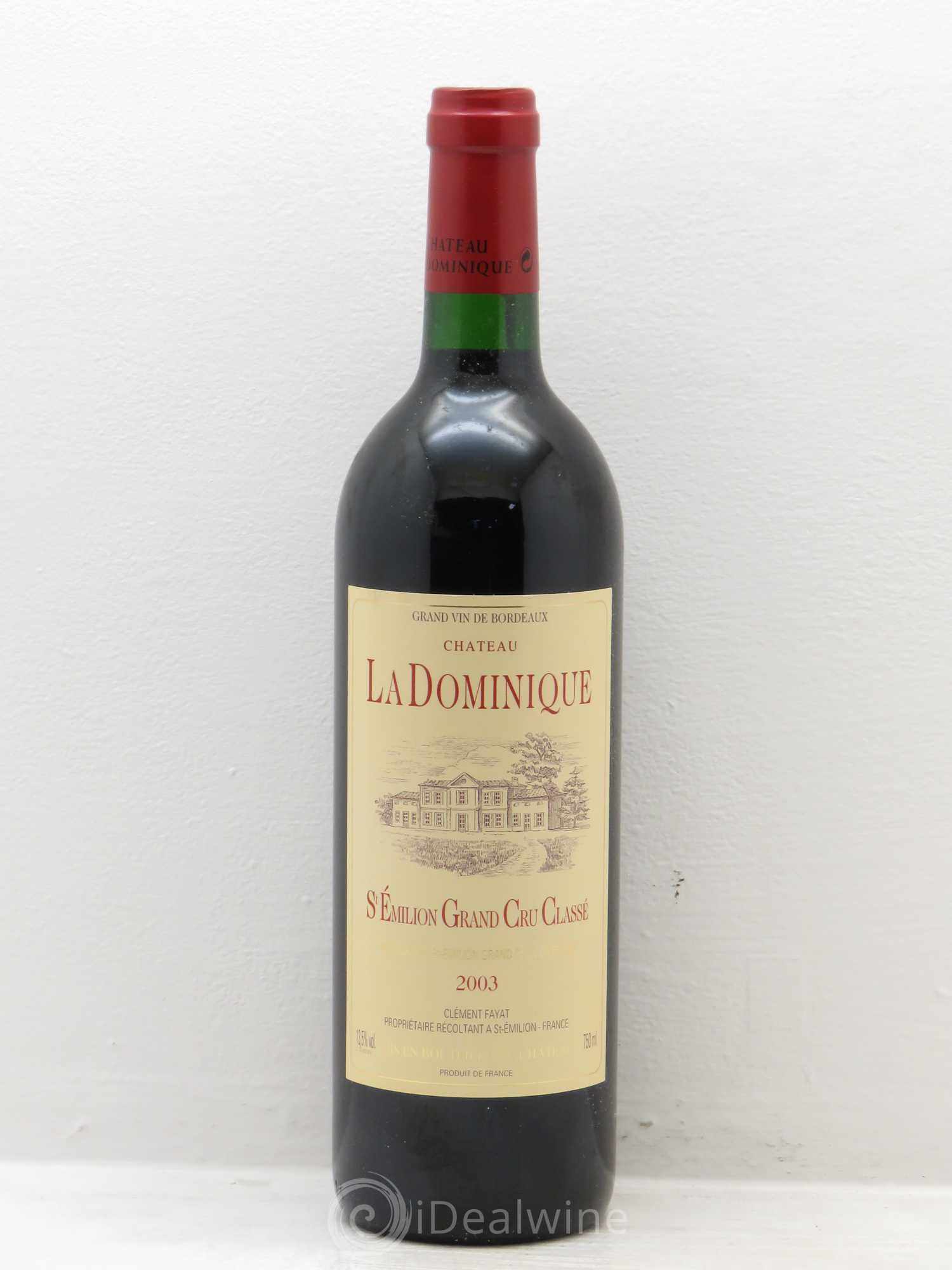 Château la Dominique Grand Cru Classé 2003 - Lot de 1 bouteille - 0