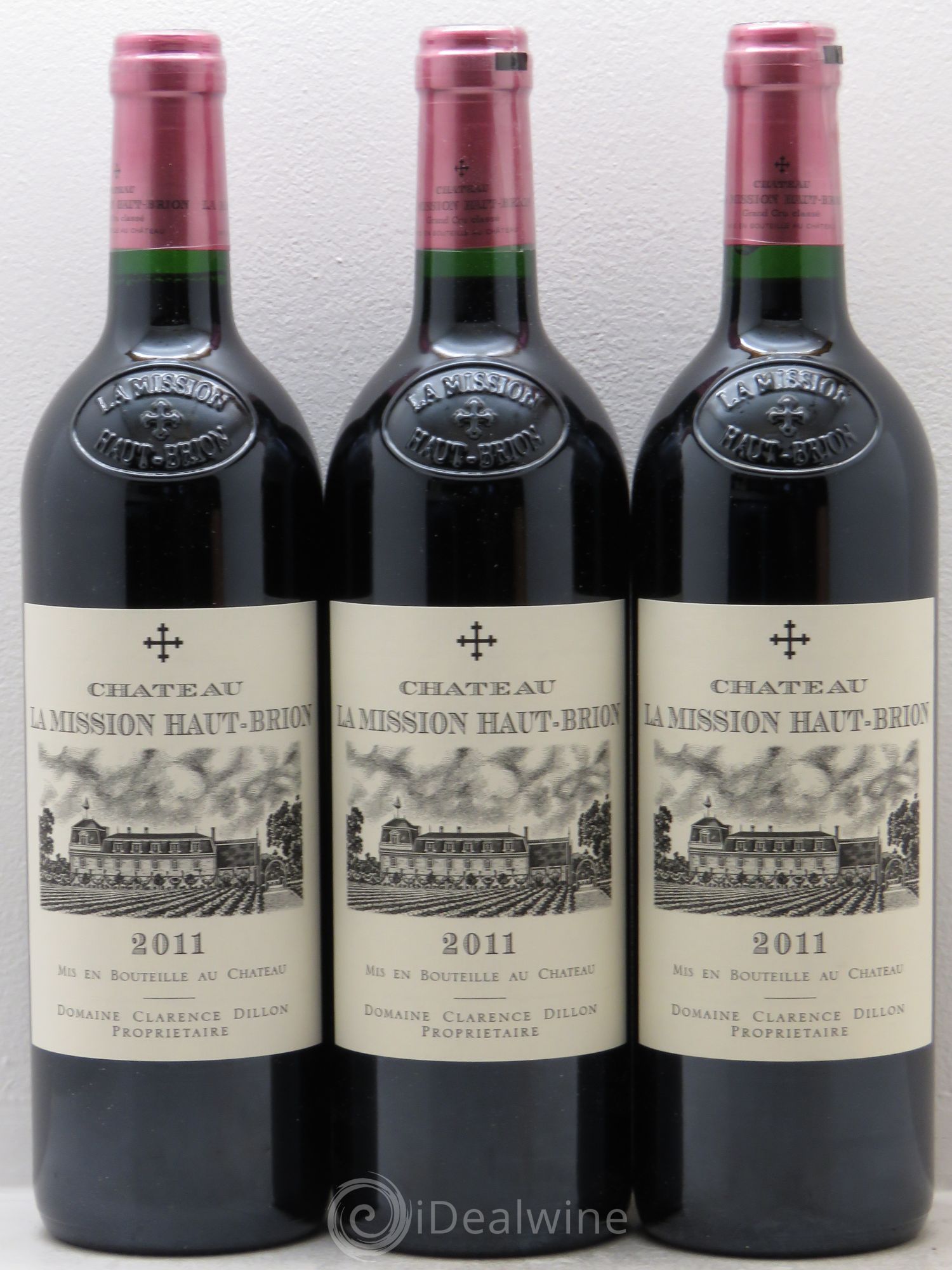 Château la Mission Haut-Brion Cru Classé de Graves 2011 - Lot de 3 bouteilles - 0