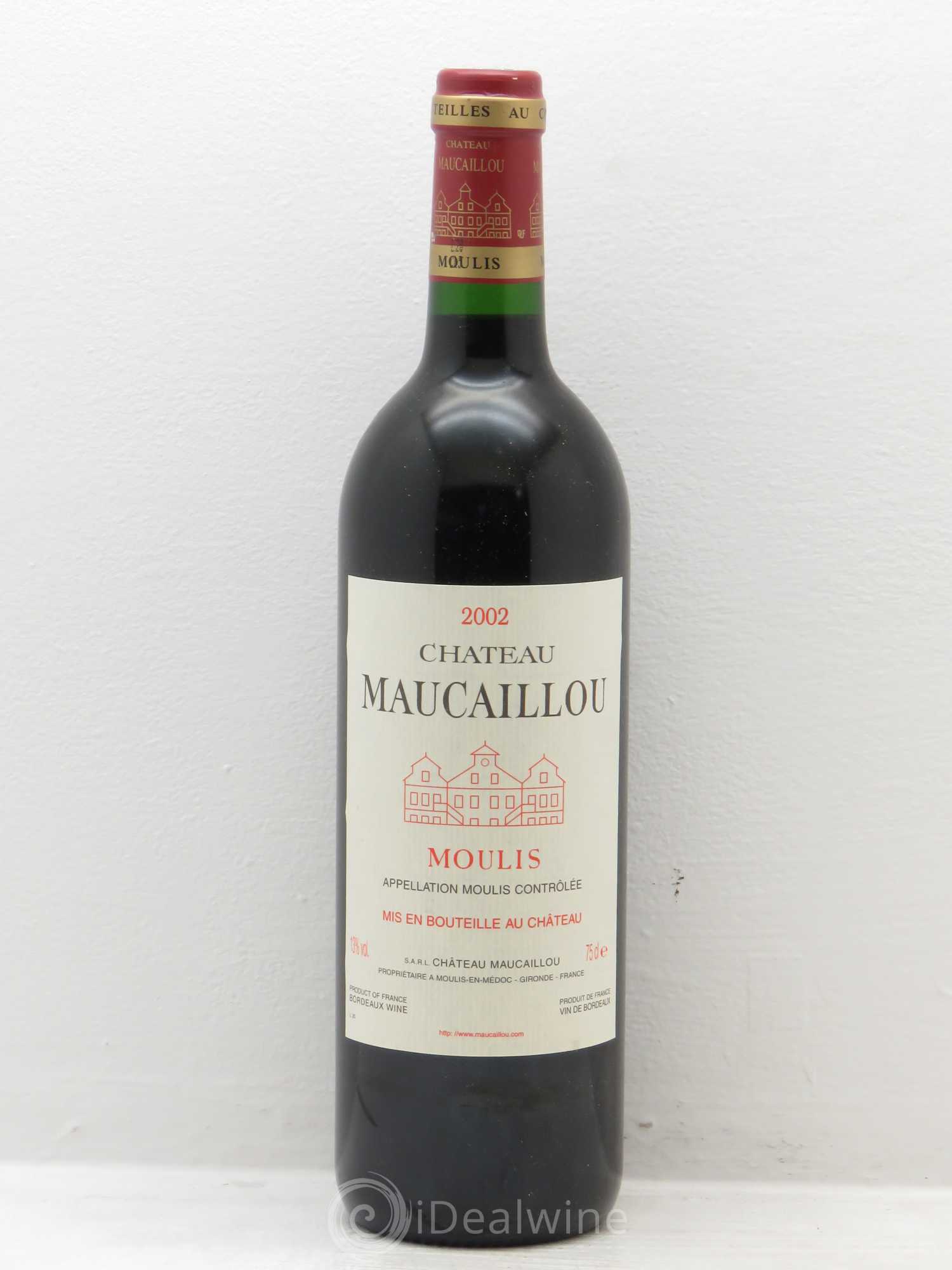 Château Maucaillou 2002 - Lot de 1 bouteille - 0