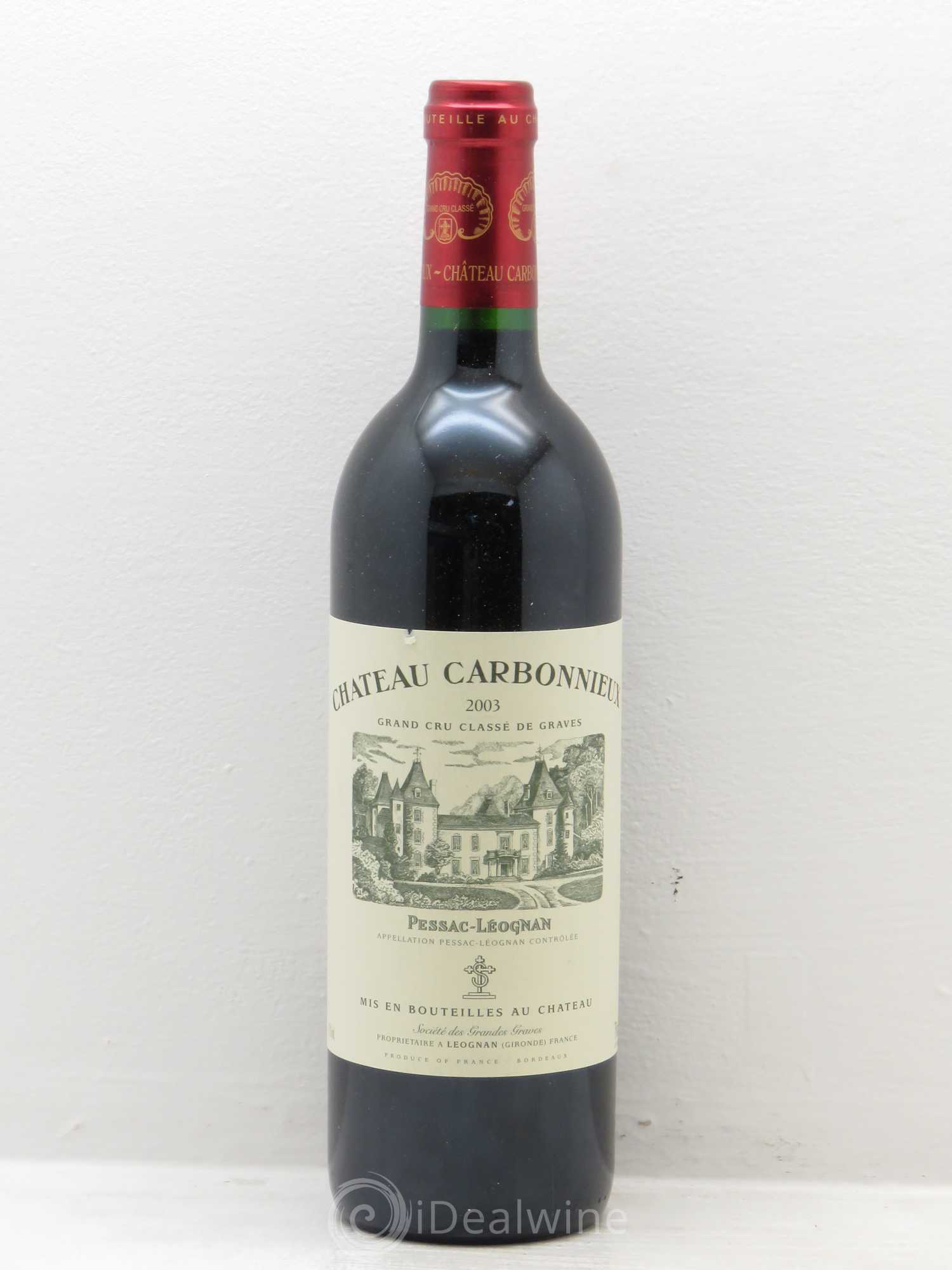 Château Carbonnieux Cru Classé de Graves 2003 - Lot de 6 bouteilles - 0