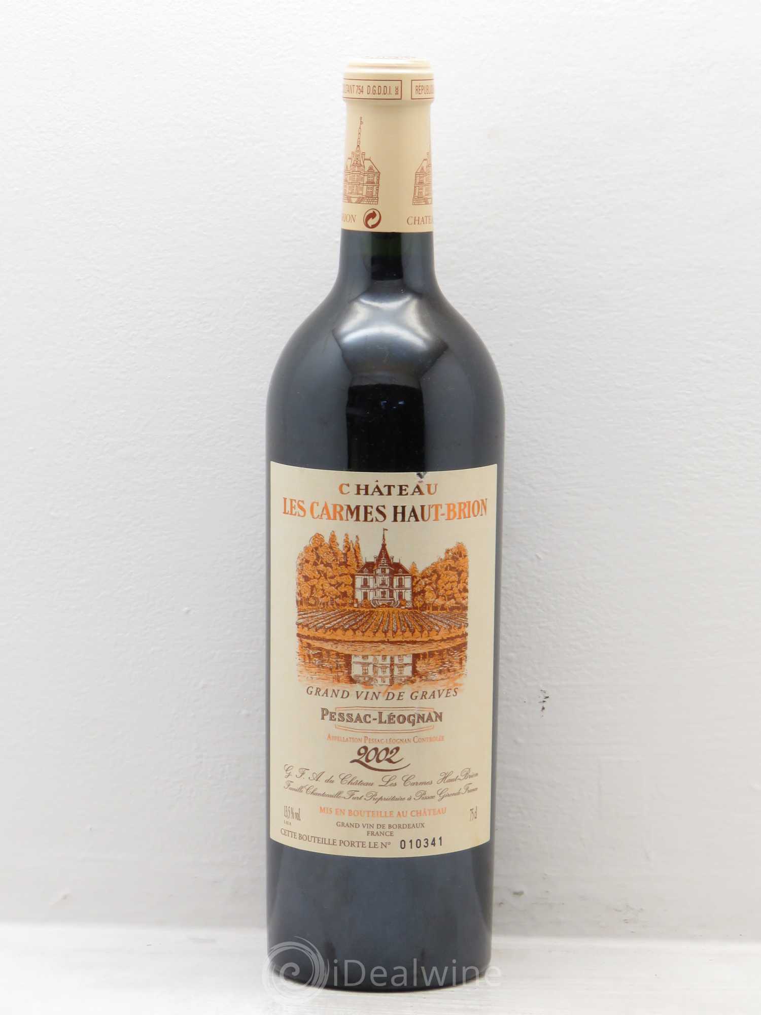 Château Les Carmes Haut-Brion 2002 - Lot de 6 bouteilles - 0