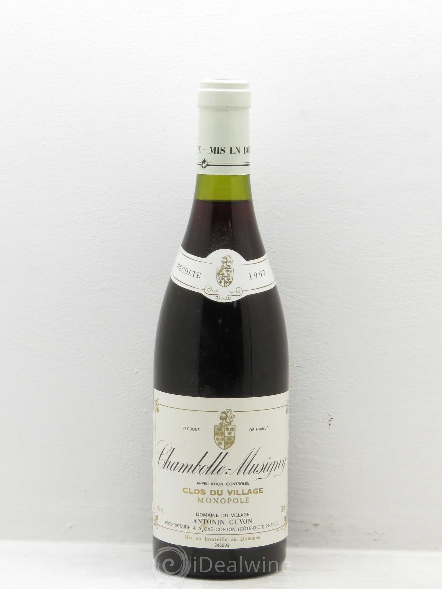 Chambolle-Musigny Le clos du village Antoine Guyon 1997 - Posten von 1 Flasche - 0