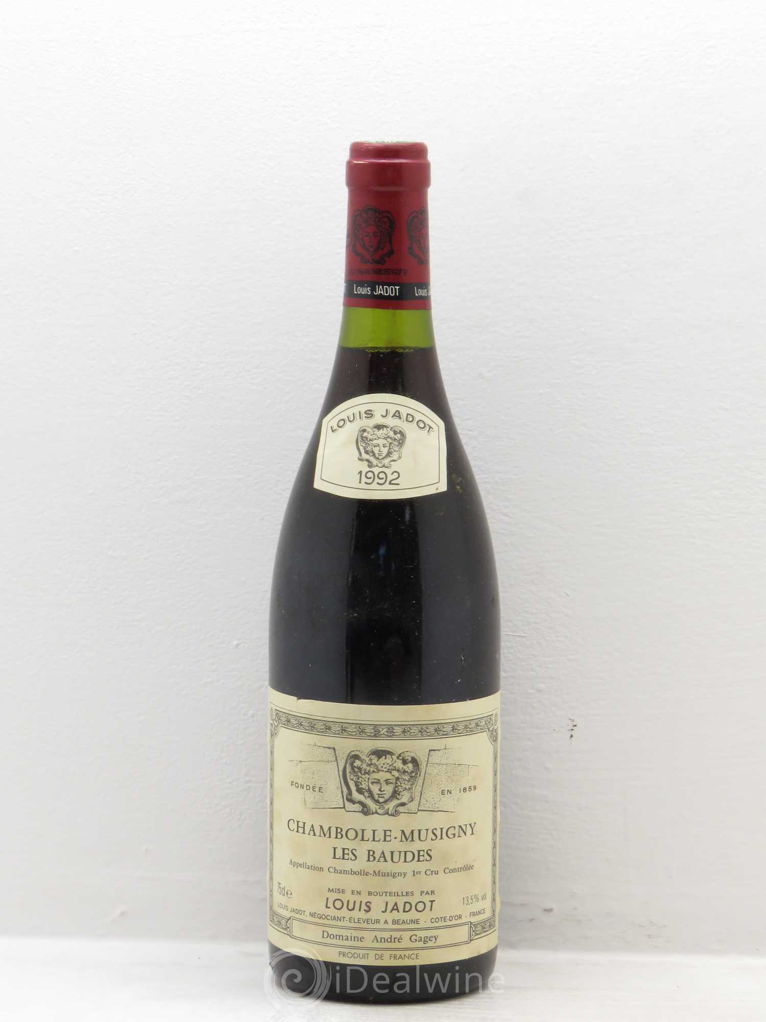 Chambolle-Musigny 1er Cru André Gagny 1992 - Lot de 1 bouteille - 0