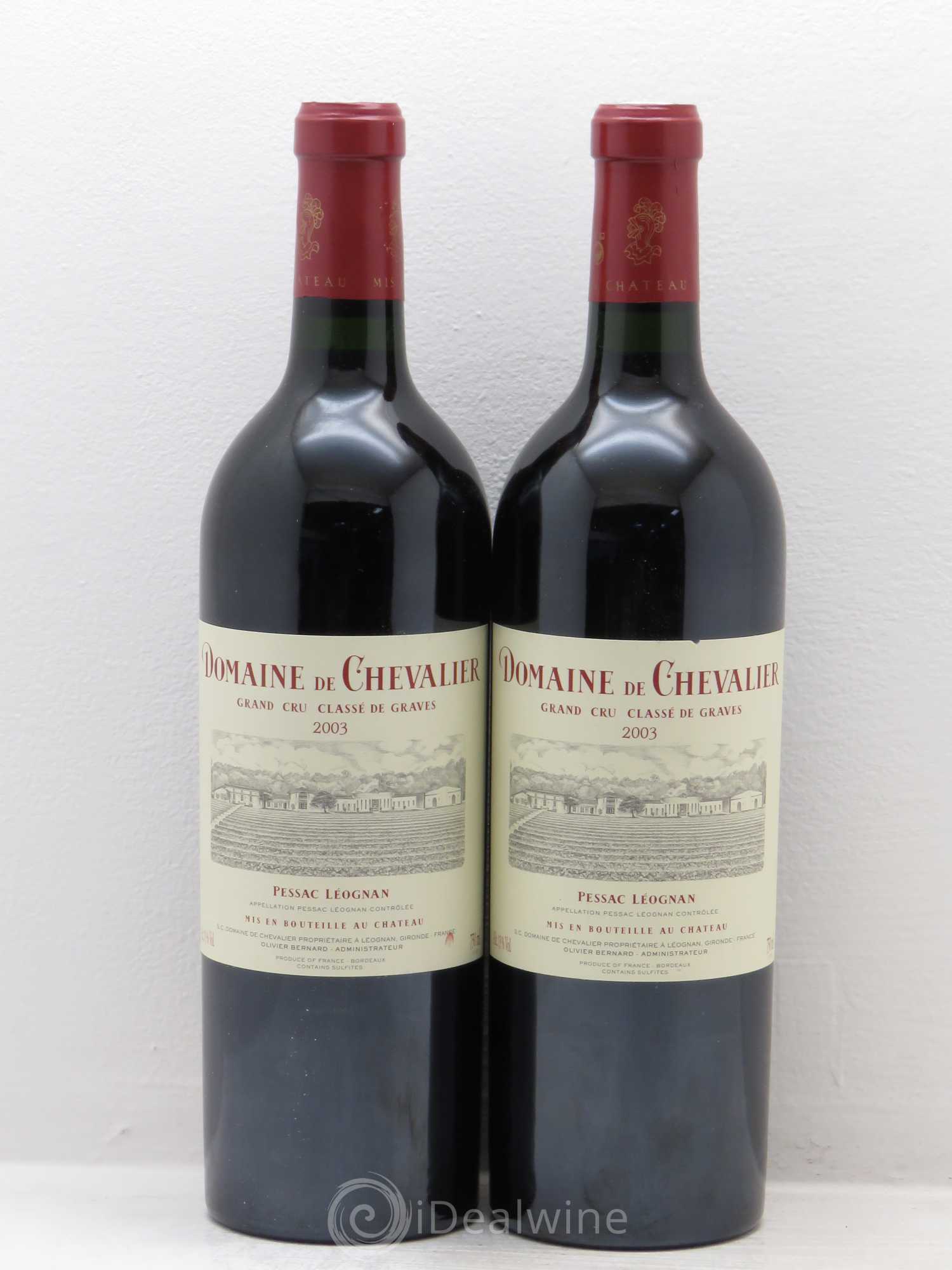 Domaine de Chevalier Cru Classé de Graves 2003 - Lot de 2 bouteilles - 0