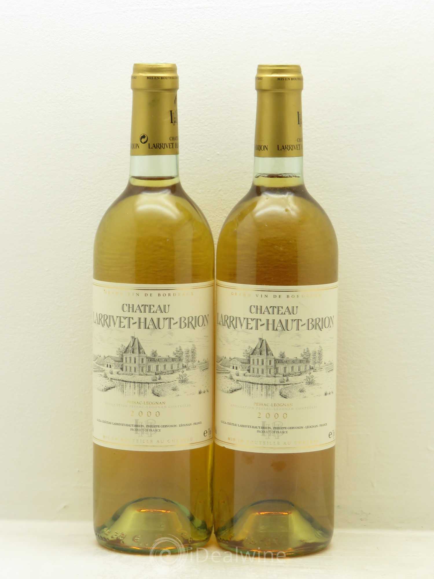 Château Larrivet Haut-Brion 2000 - Lot de 2 bouteilles - 0