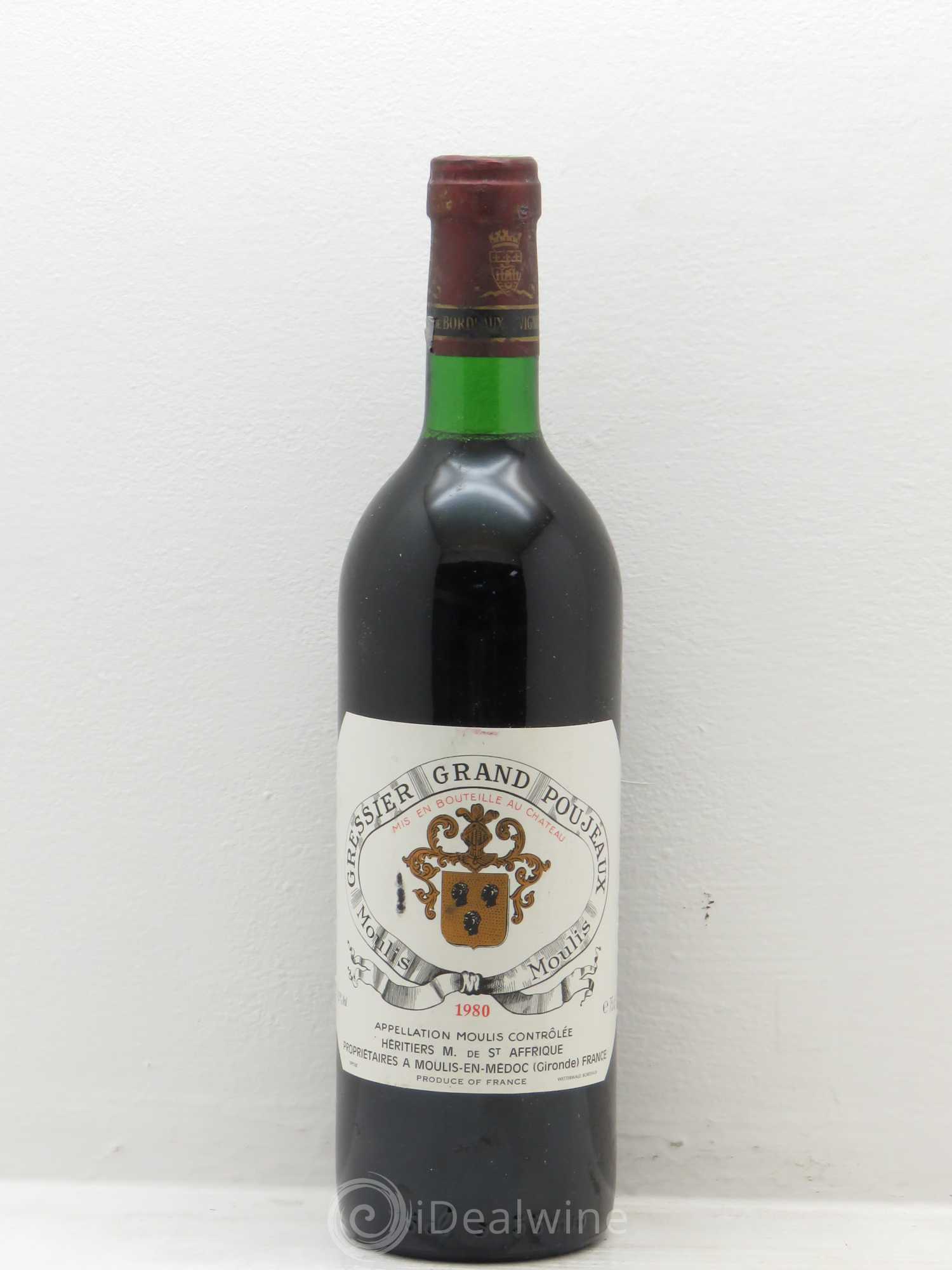Château Dutruch Grand Poujeaux Cru Bourgeois 1980 - Lot de 1 bouteille - 0