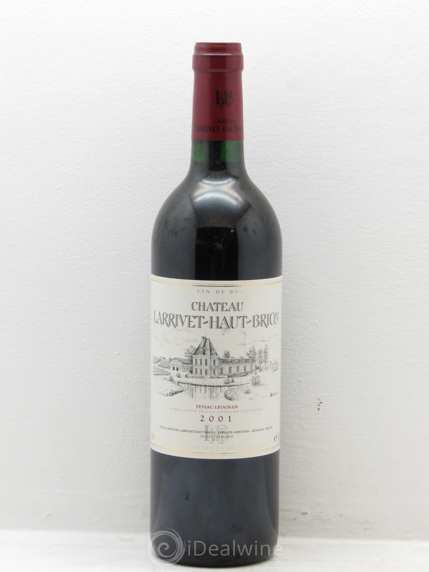 Château Larrivet Haut-Brion 2001 - Lot de 6 bouteilles - 0