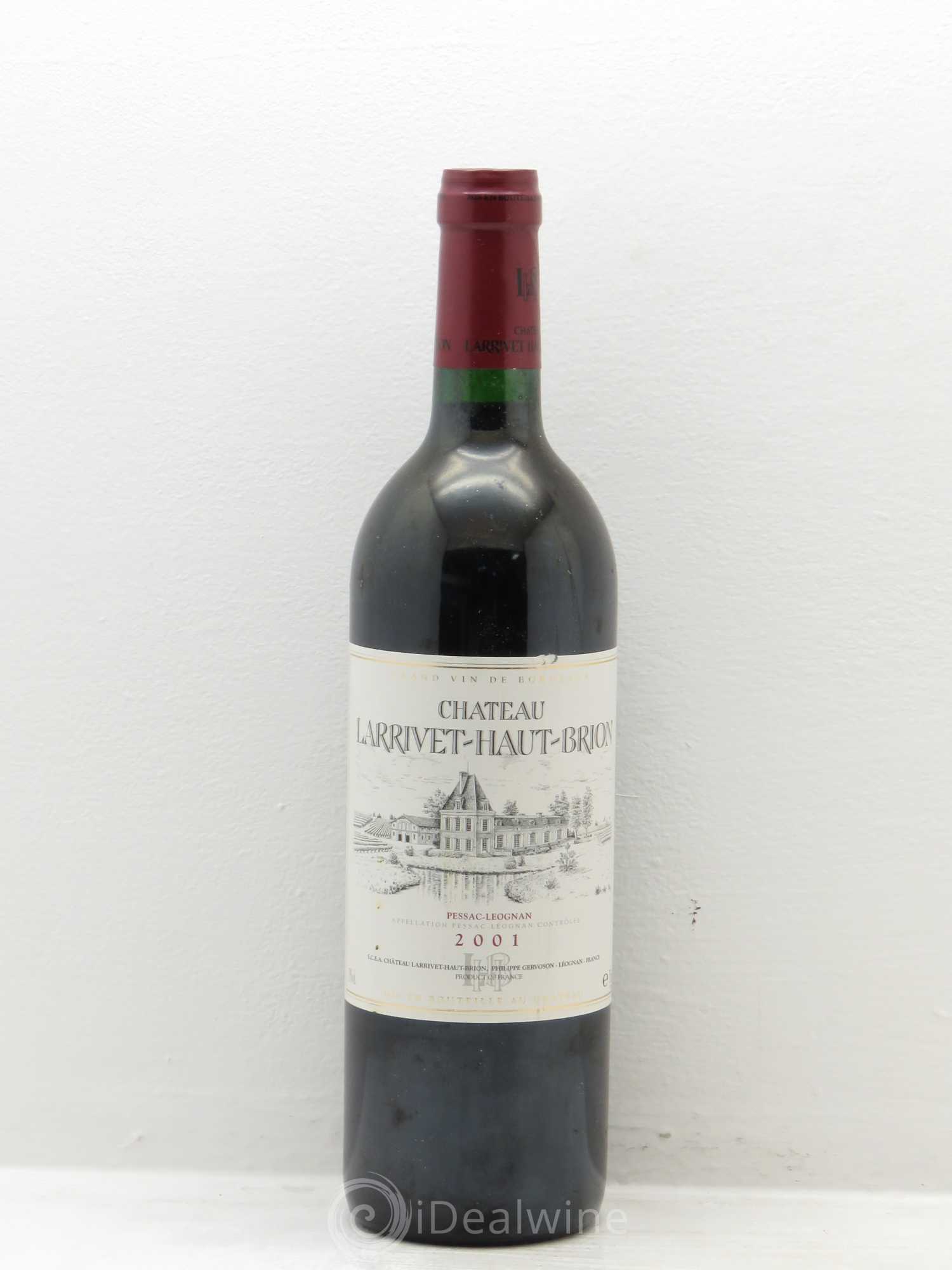 Château Larrivet Haut-Brion 2001 - Lot de 6 bouteilles - 0