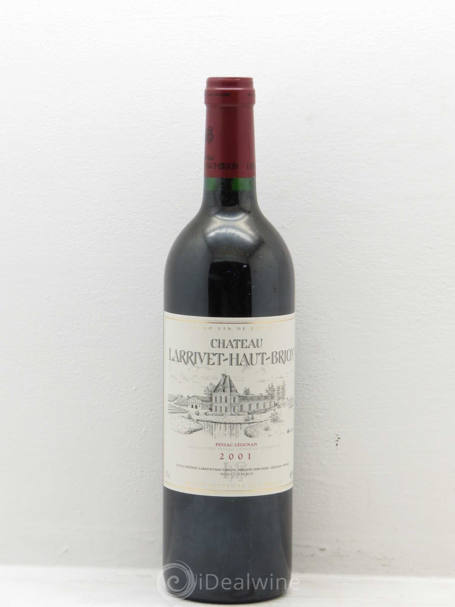 Château Larrivet Haut-Brion 2001 - Lot de 1 bouteille - 0