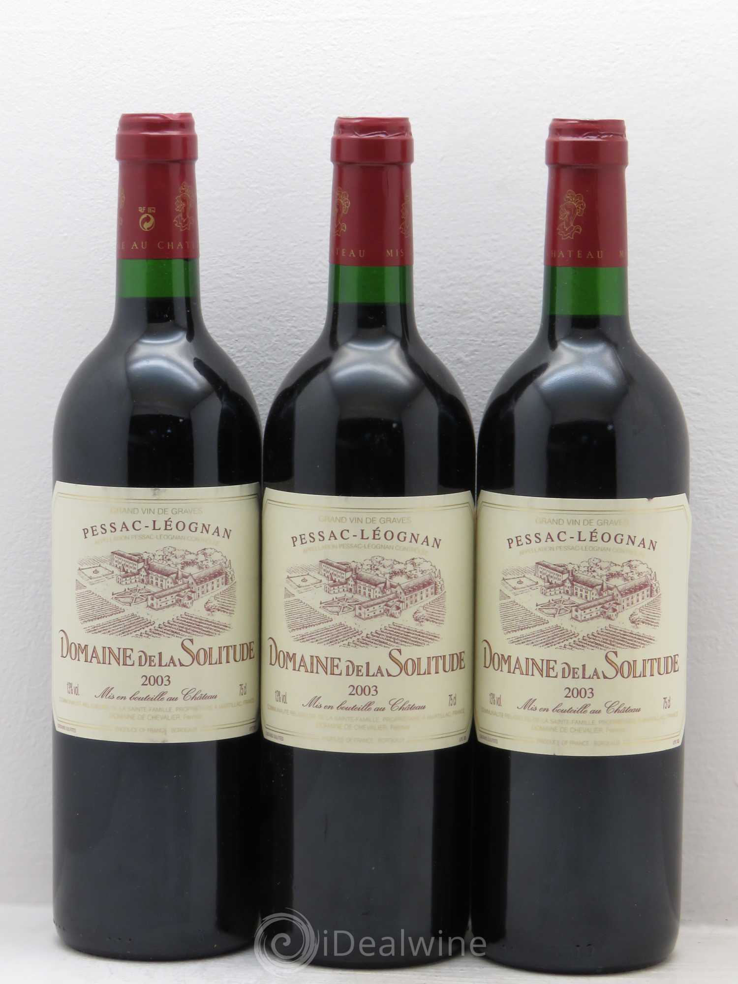 Domaine de la Solitude 2003 - Lot de 3 bouteilles - 0