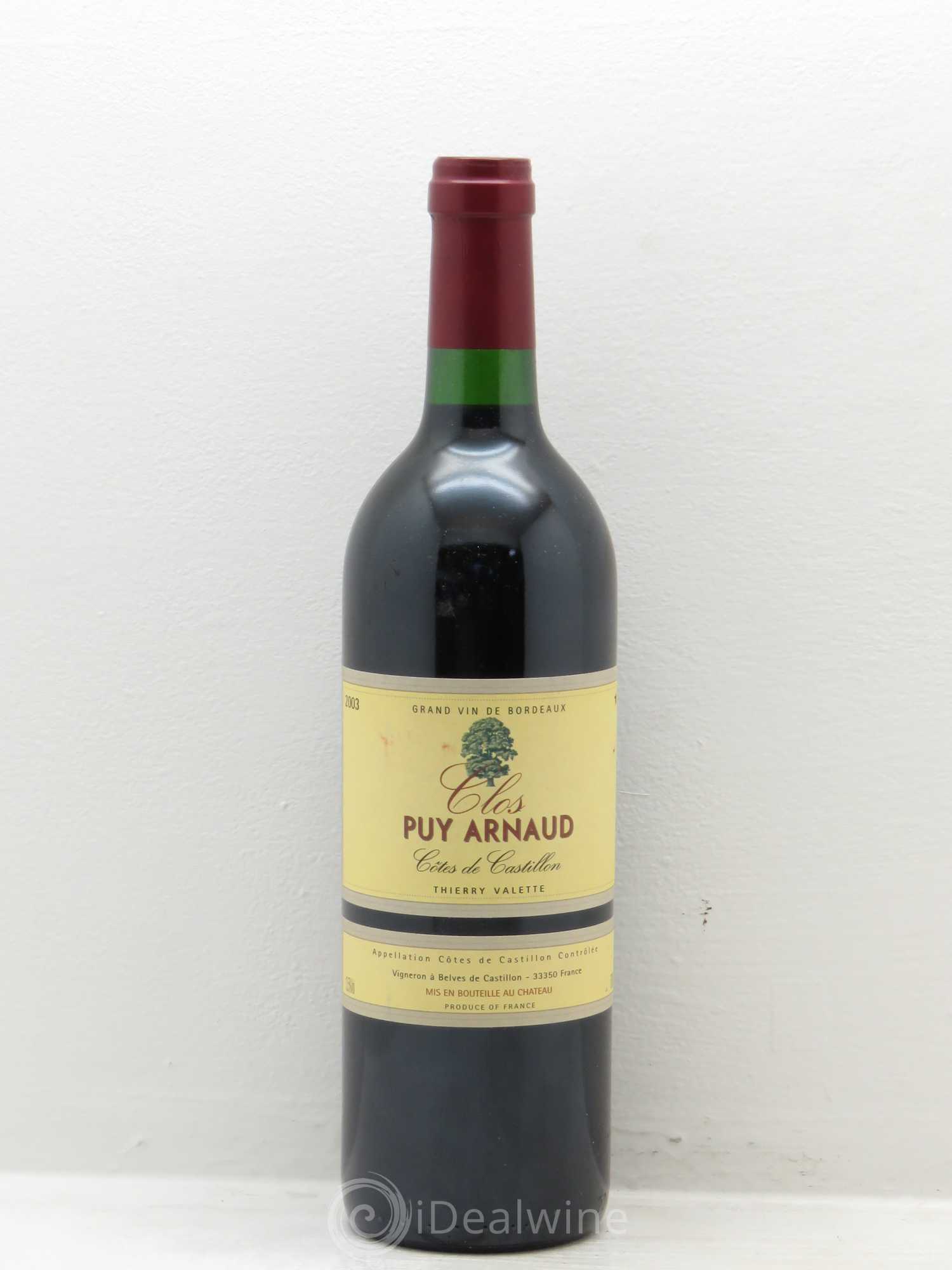 Clos Puy Arnaud 2003 - Lot de 1 bouteille - 0