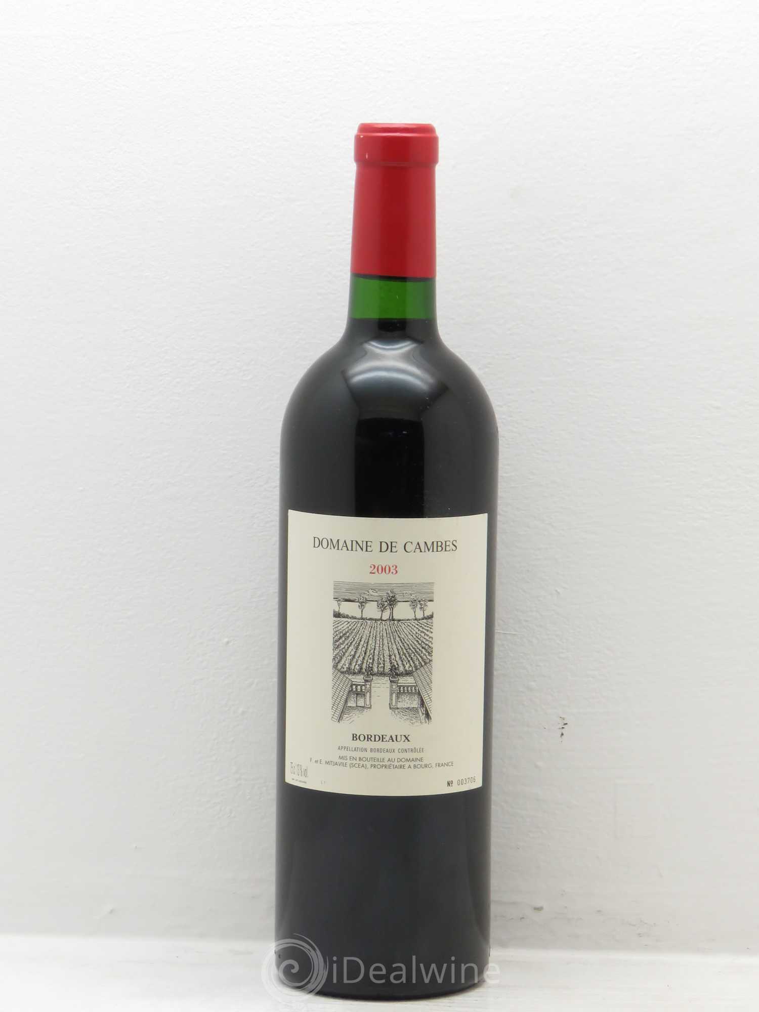 Domaine de Cambes 2003 - Lot de 1 bouteille - 0
