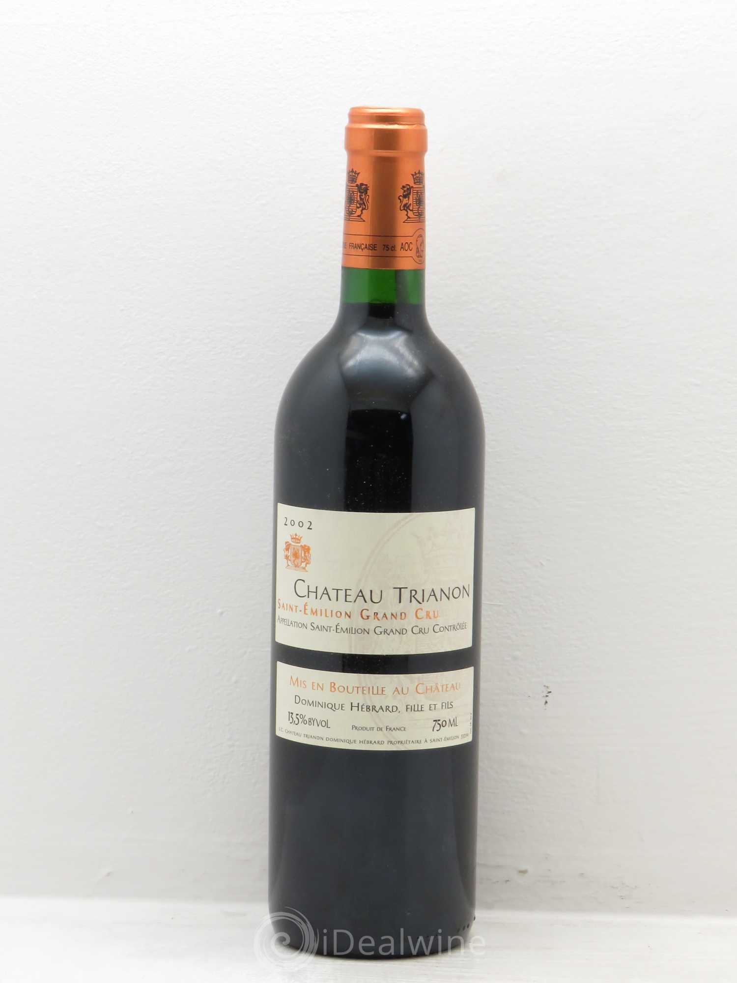 Bordeaux Trianon 2002 - Lot de 1 bouteille - 0