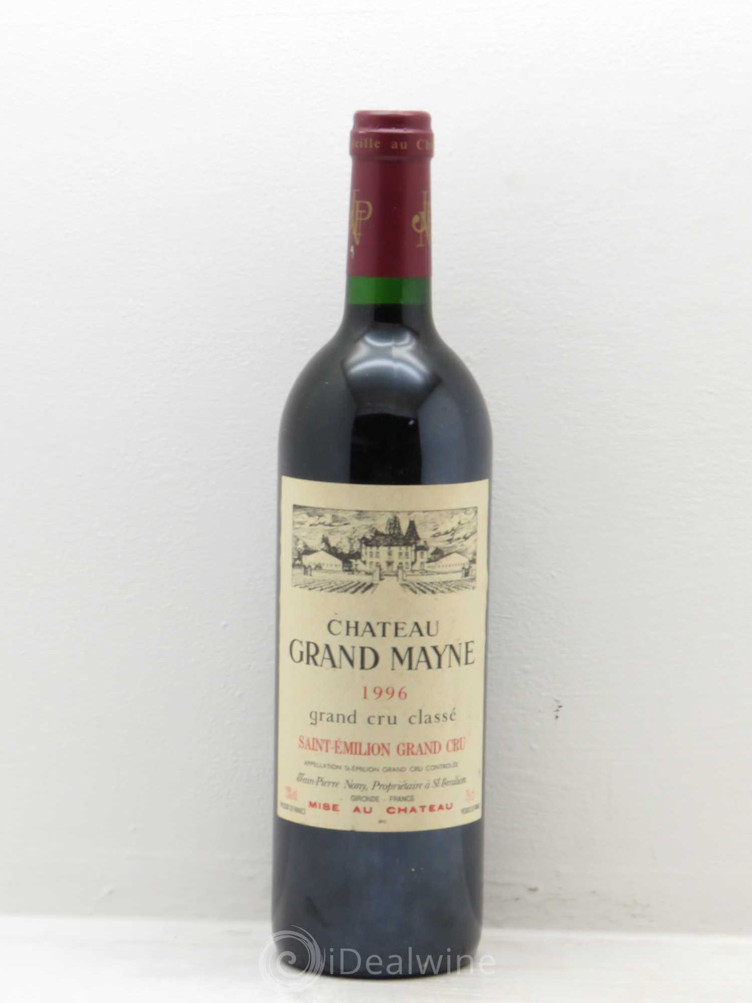 Château Grand Mayne Grand Cru Classé 1996 - Lot de 1 bouteille - 0