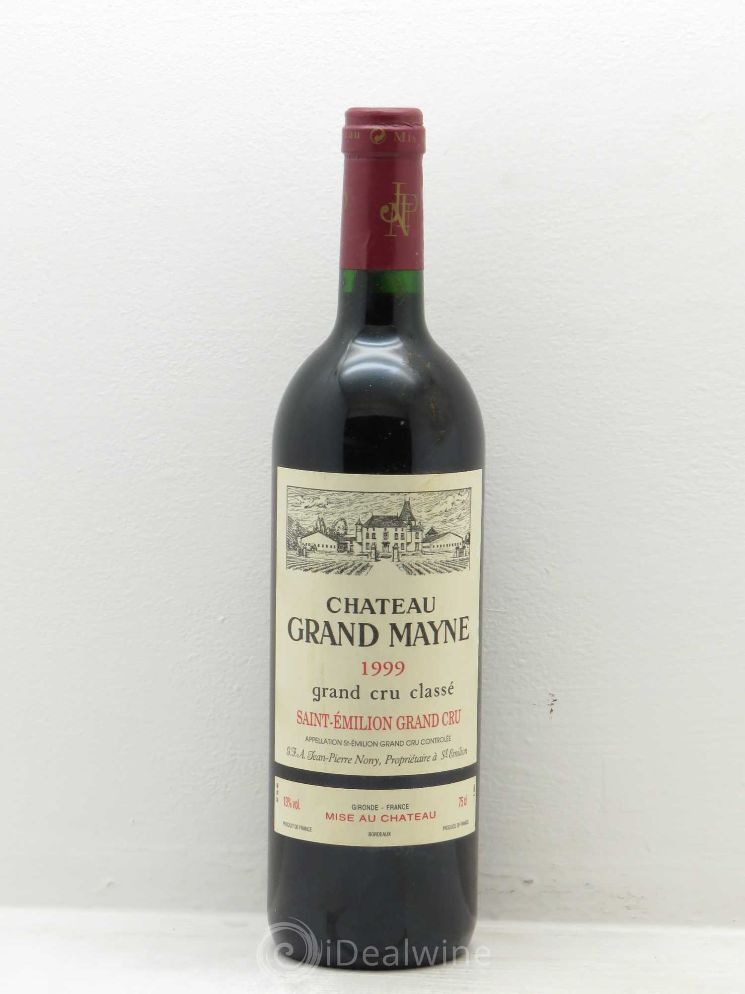 Château Grand Mayne Grand Cru Classé 1999 - Lot de 1 bouteille - 0