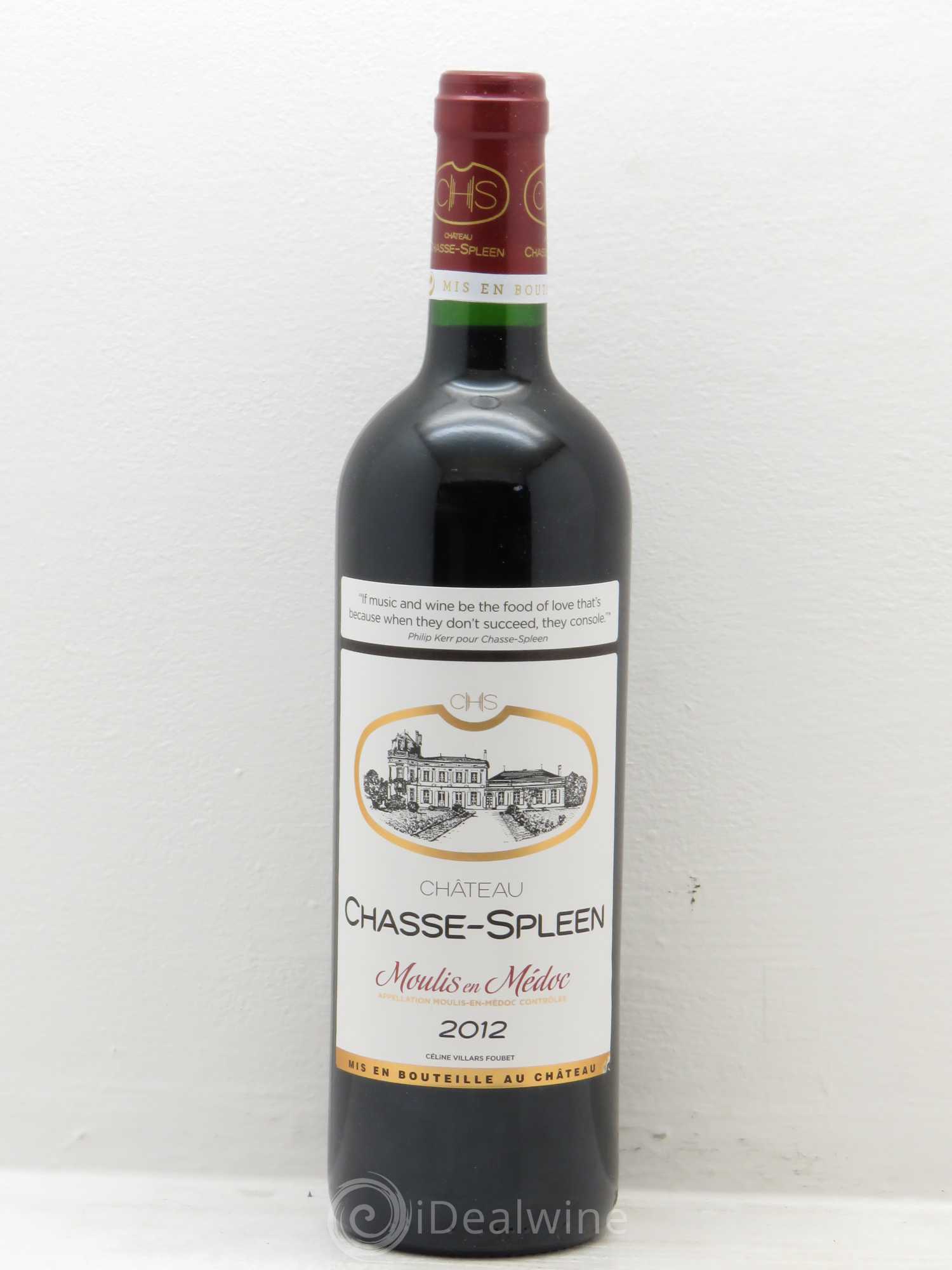 Château Chasse Spleen 2012 - Lot de 6 bouteilles - 0