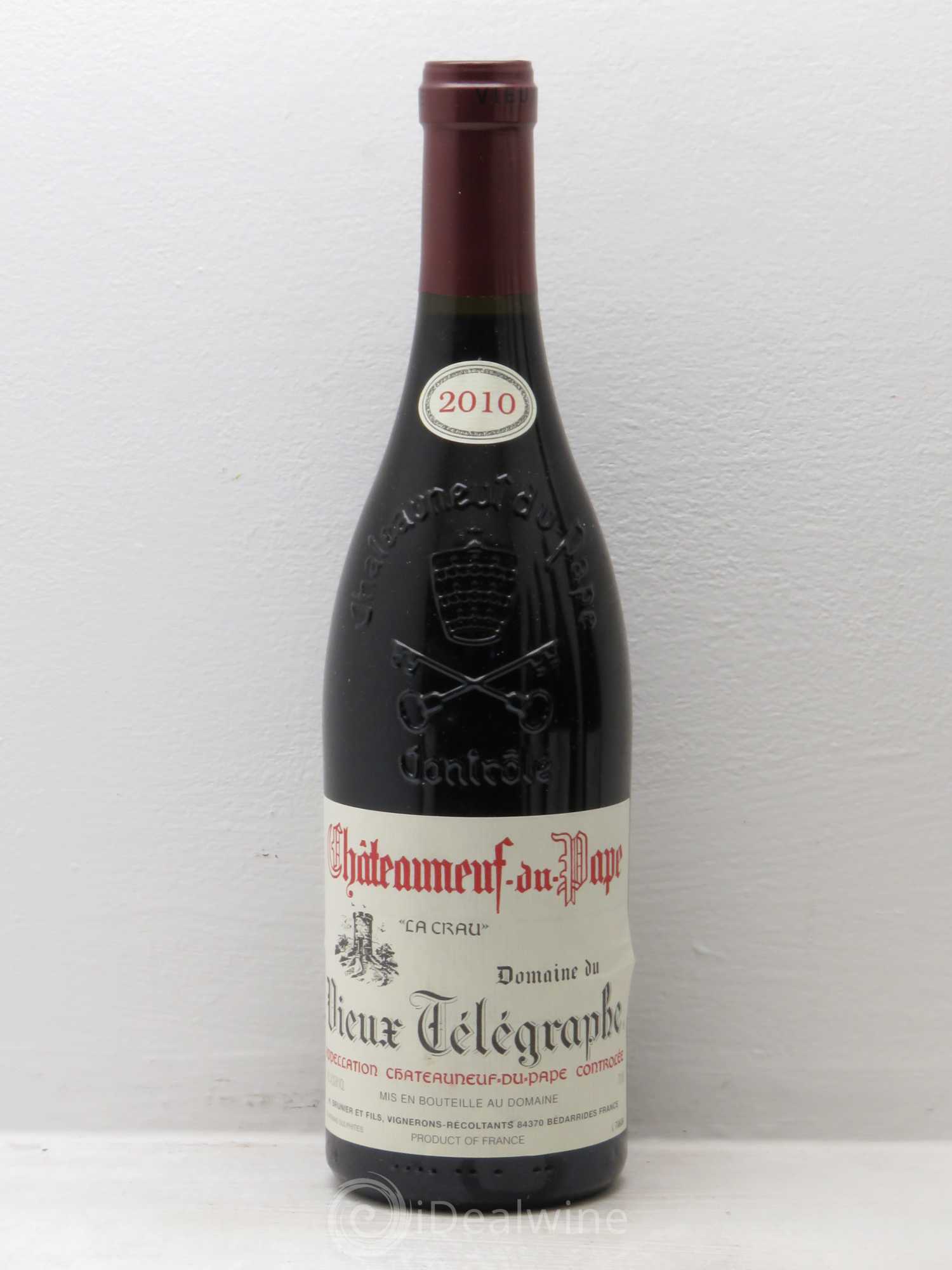 Châteauneuf-du-Pape Vieux Télégraphe (Domaine du) Vignobles Brunier 2010 - Lot de 6 bouteilles - 0