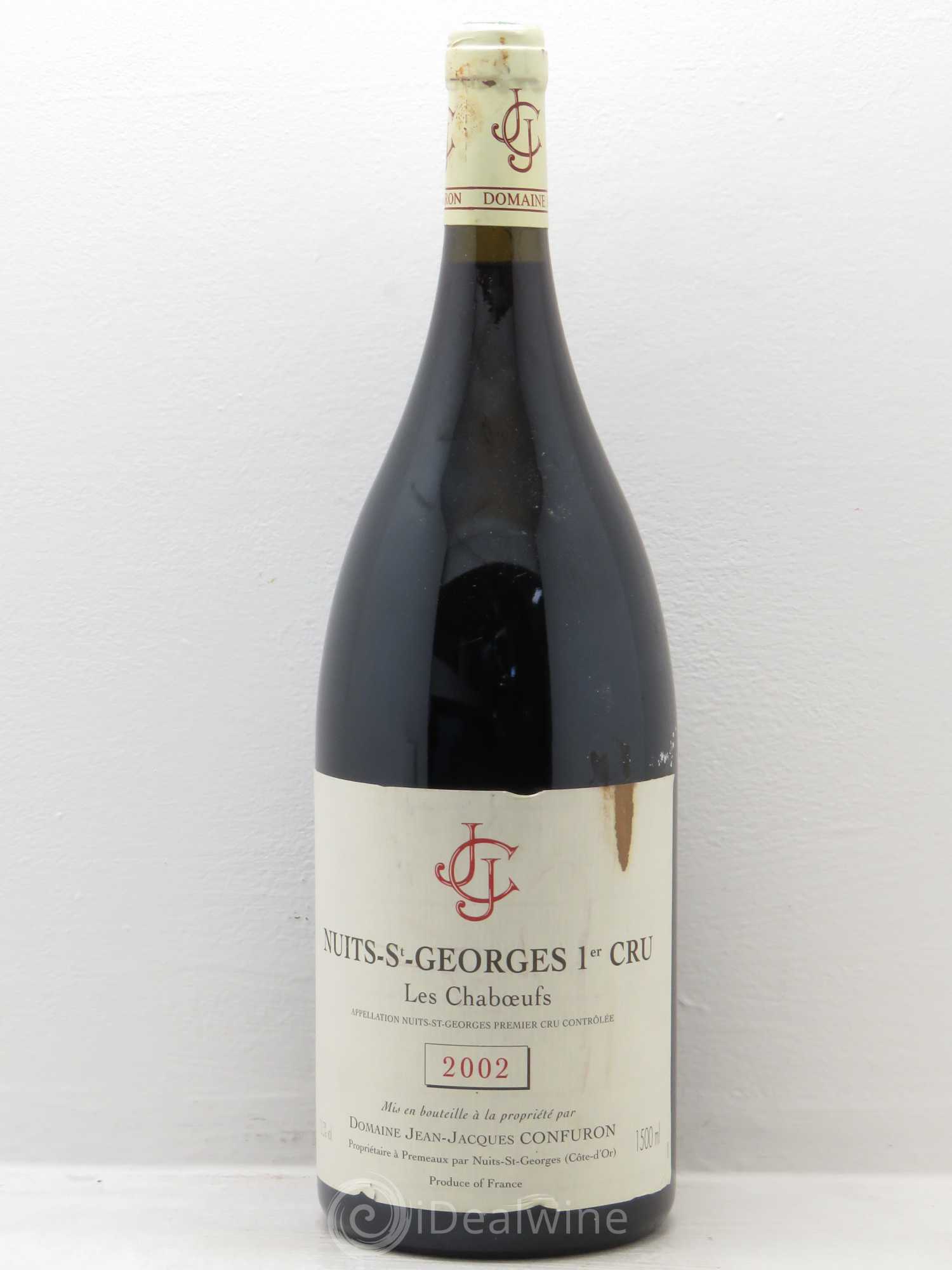 Nuits-Saint-Georges 1er Cru Les Chaboeufs Jean-Jacques Confuron 2002 - Lot de 1 magnum - 0
